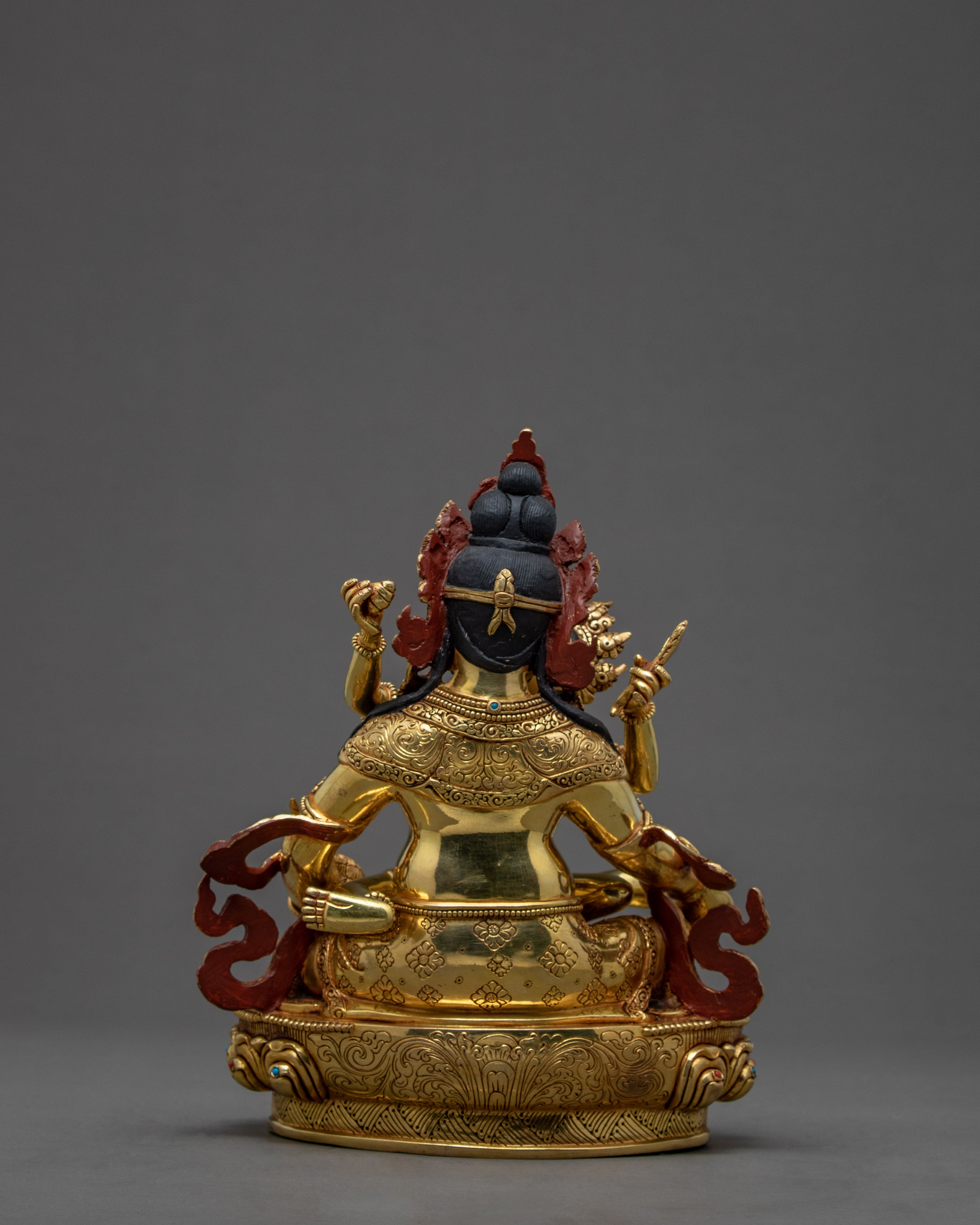 Dzambhala Jambhala Statue | Wealth Deity With Consort