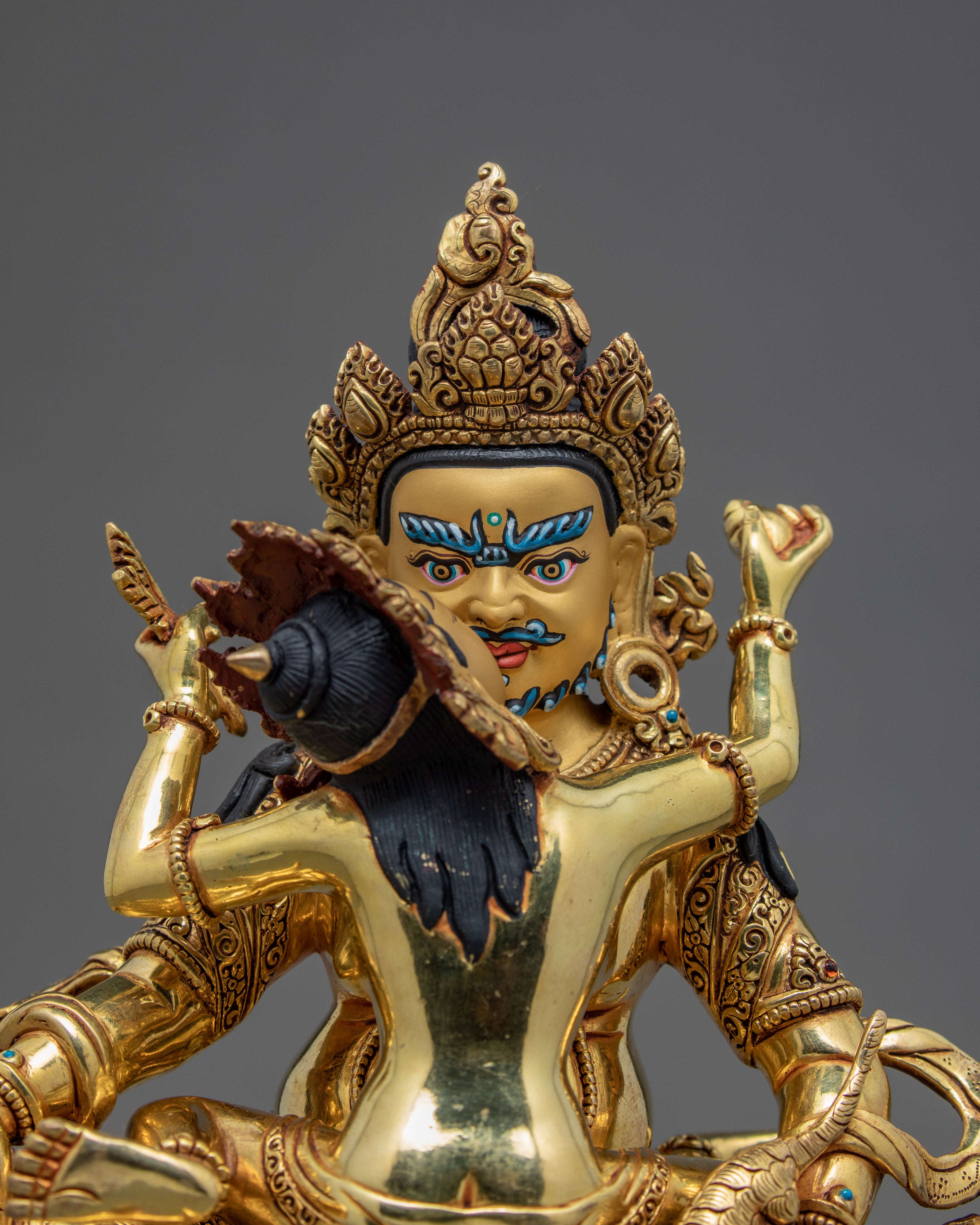 Dzambhala Jambhala Statue | Wealth Deity With Consort