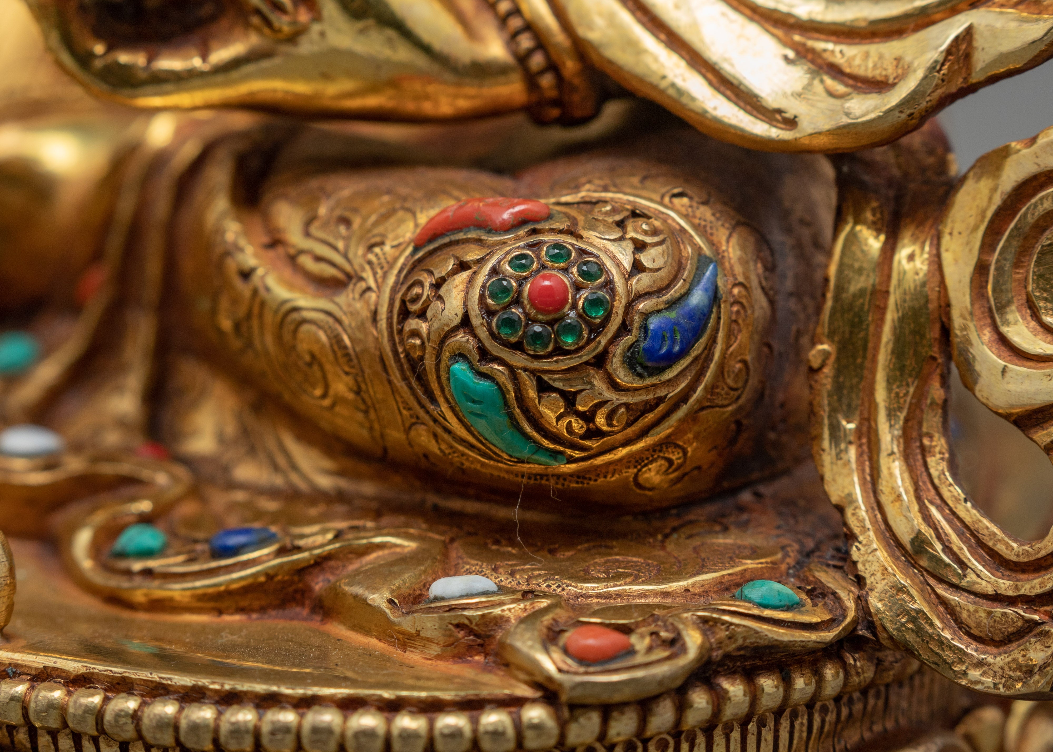 Wealth Deity Dzambhala | 24K Gold Statue | Kubera