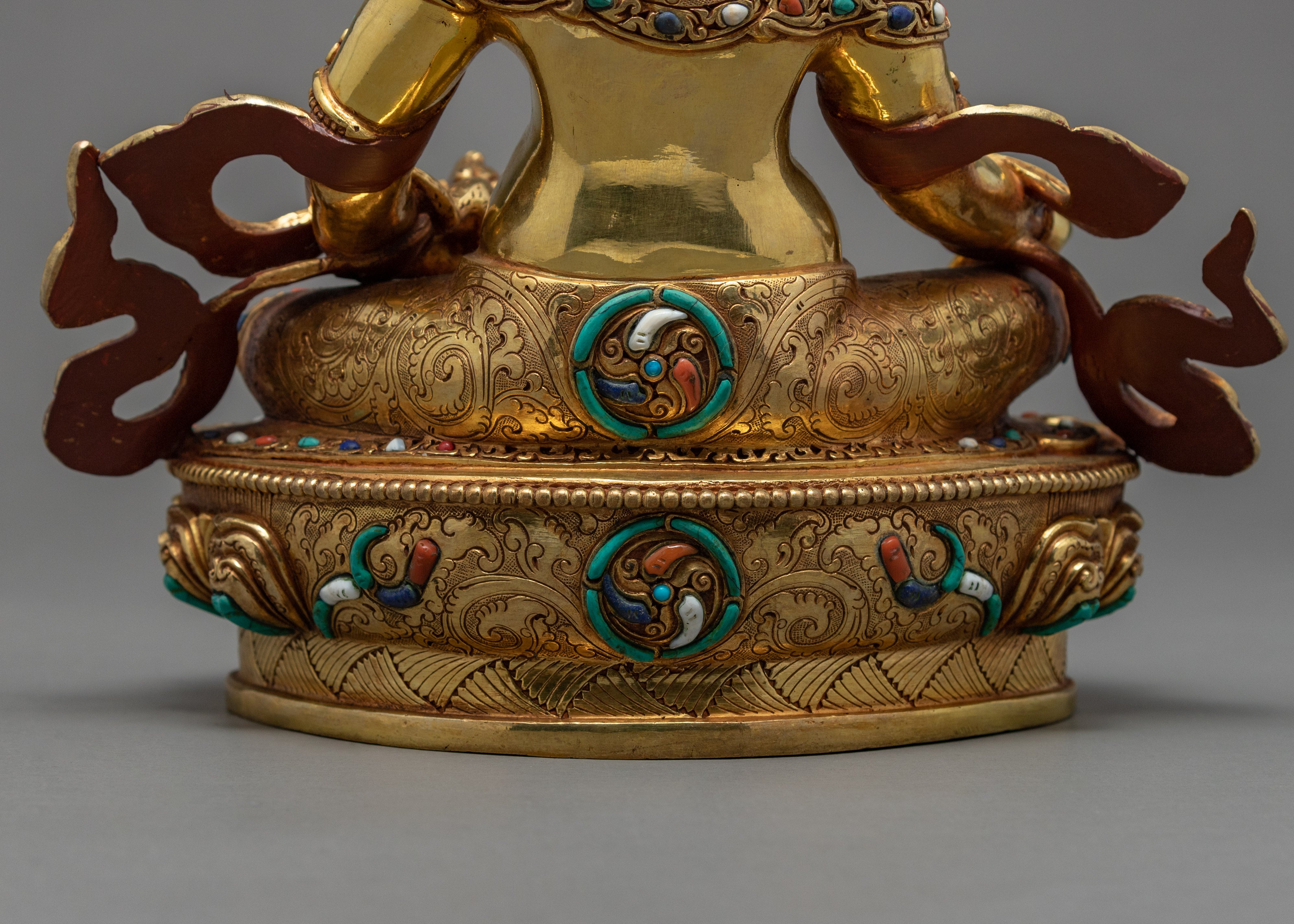 Wealth Deity Dzambhala | 24K Gold Statue | Kubera