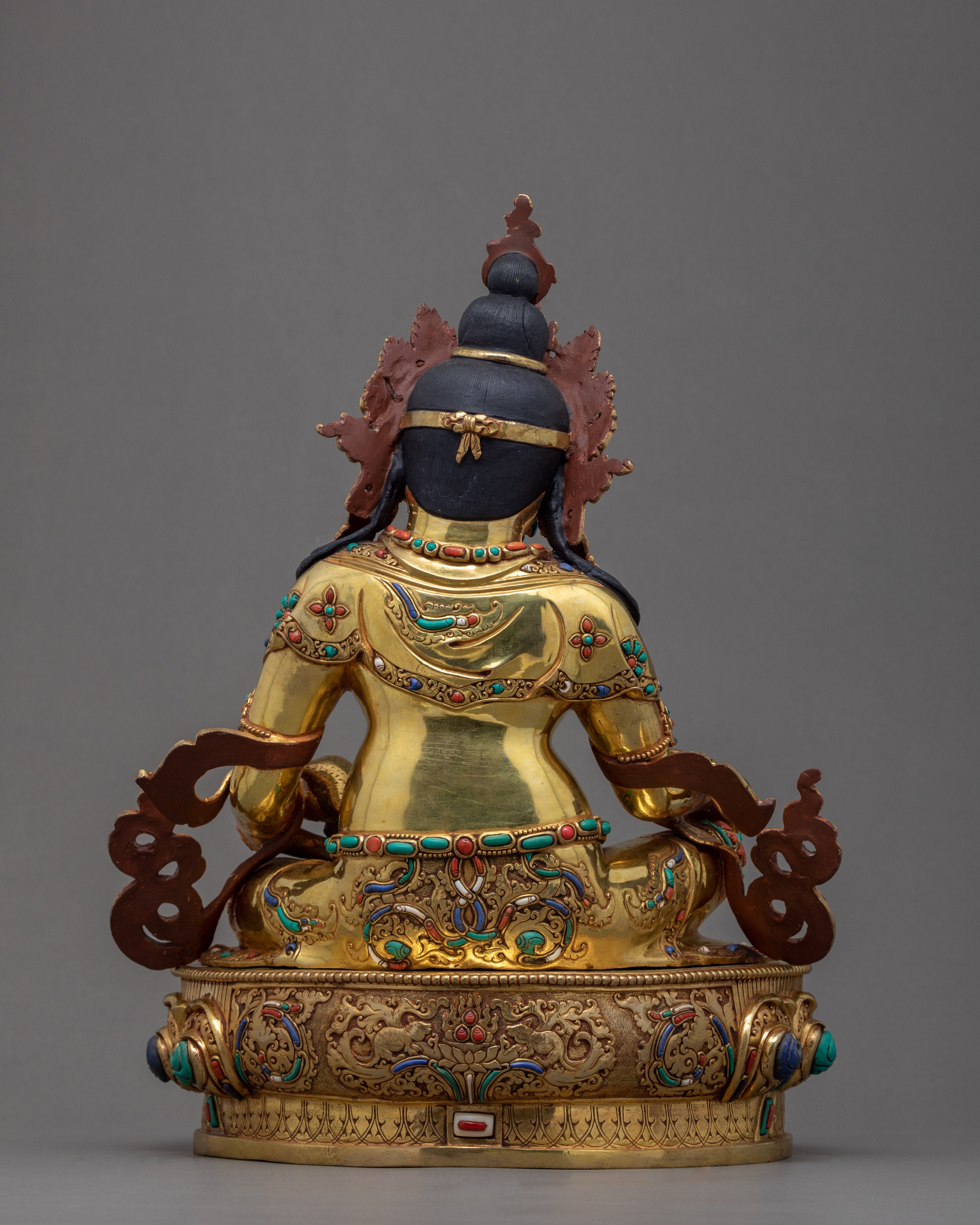 Dzambhala Buddhist Statue | Hand Carved Sculpture in Nepal