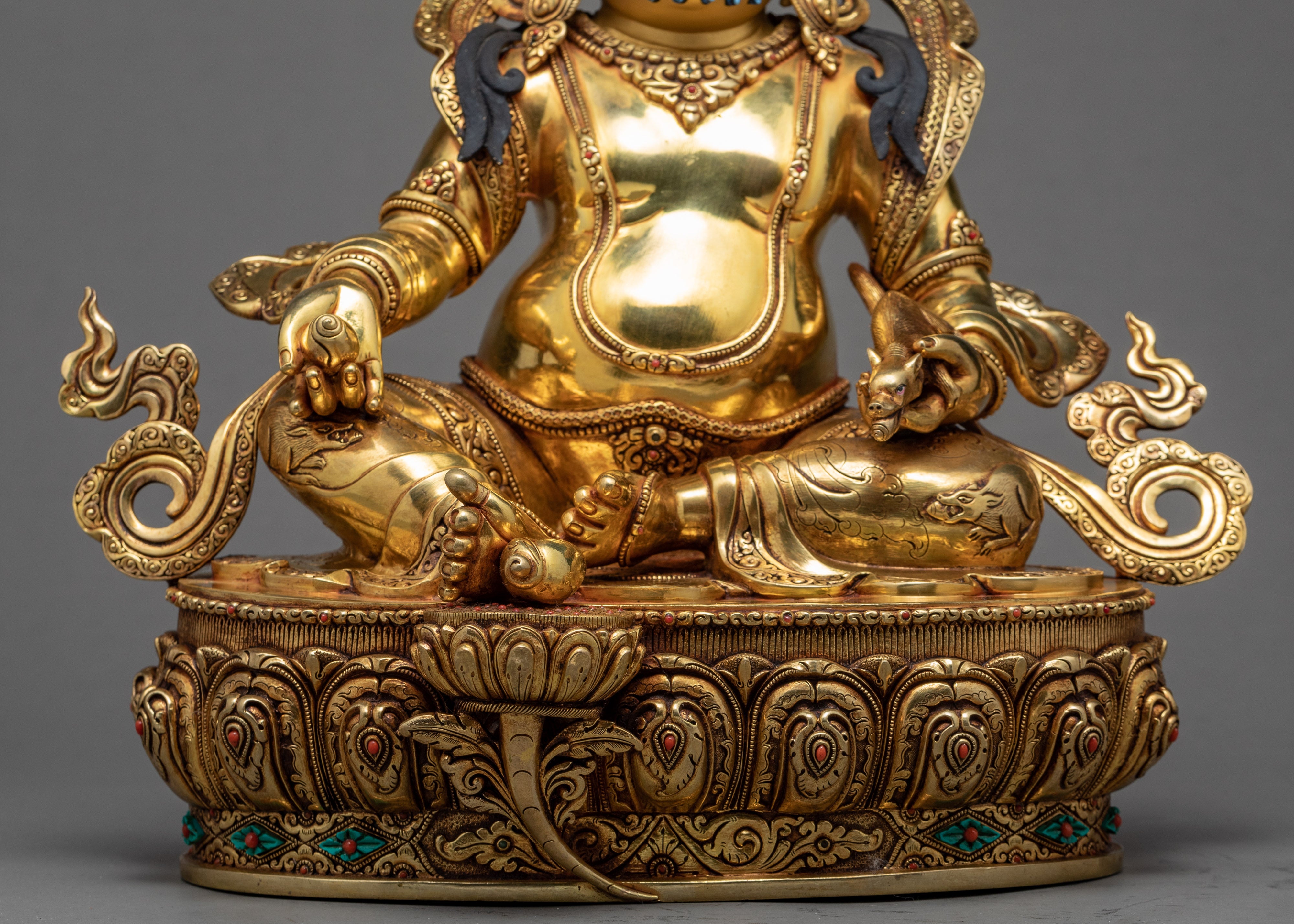 Indoor Dzambhala Sculpture | Buddhist Wealth Deity