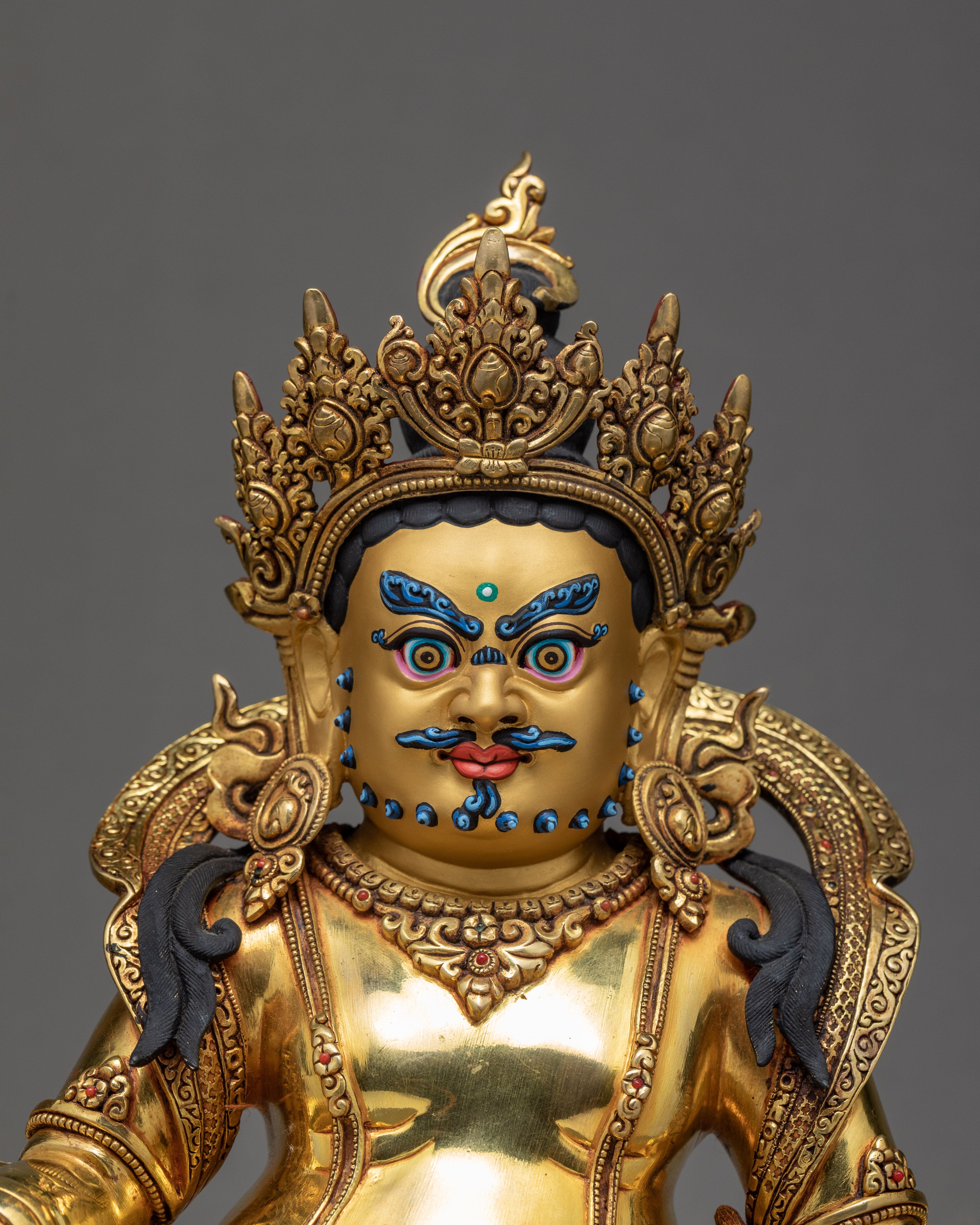 Indoor Dzambhala Sculpture | Buddhist Wealth Deity