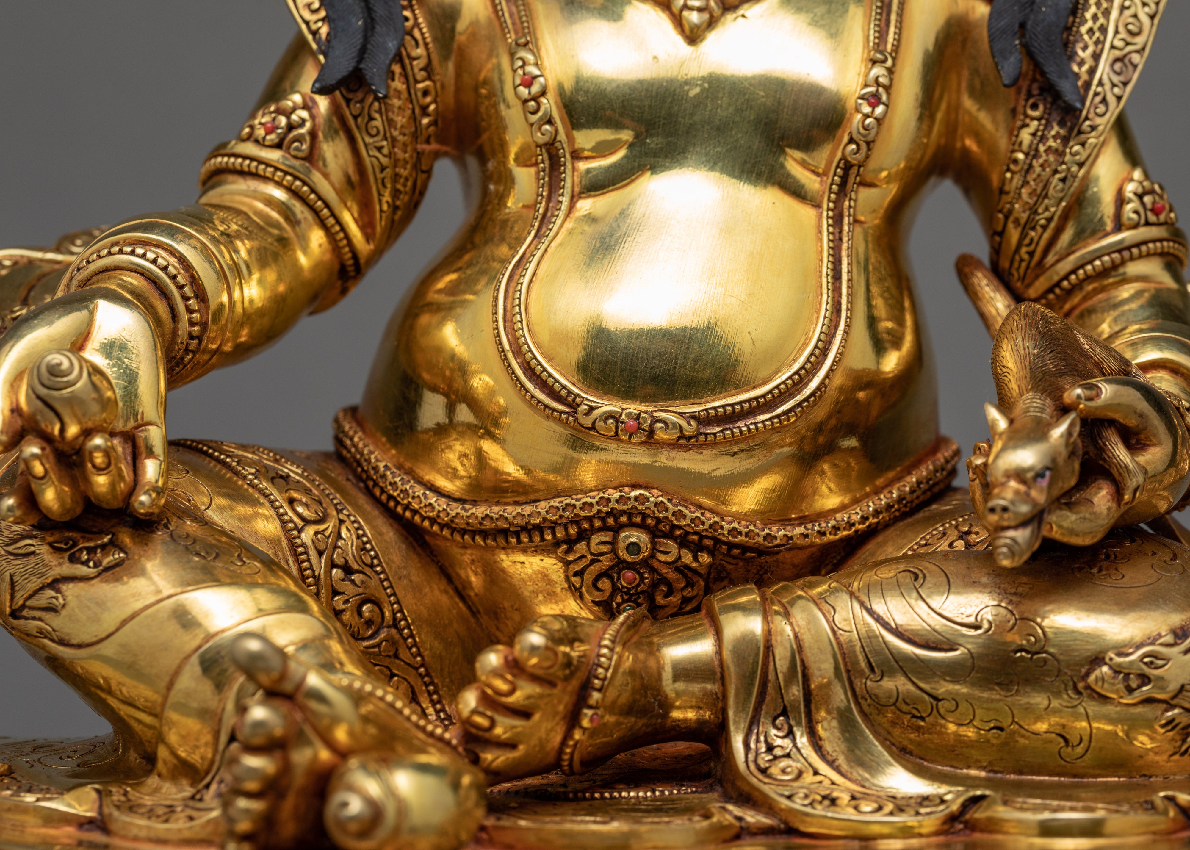 Indoor Dzambhala Sculpture | Buddhist Wealth Deity