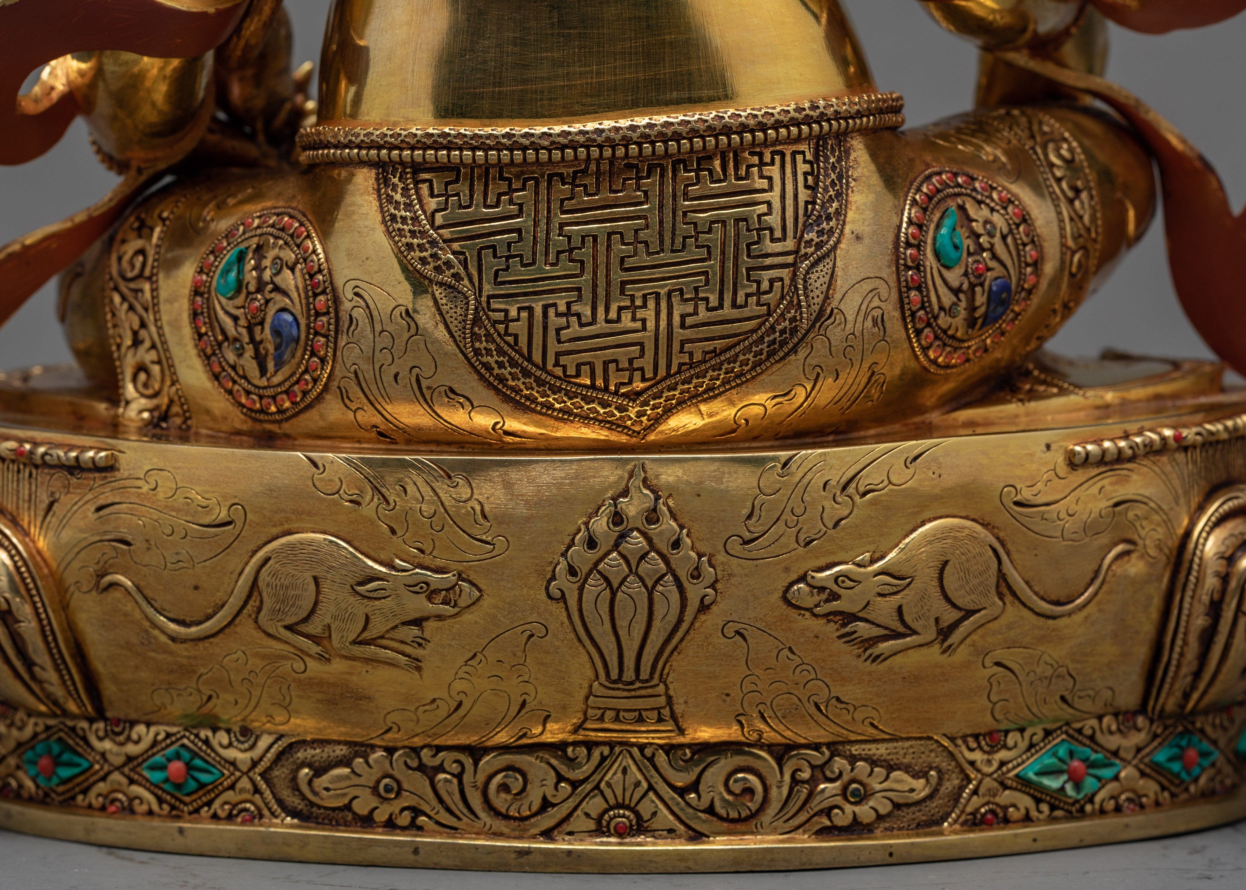 Indoor Dzambhala Sculpture | Buddhist Wealth Deity