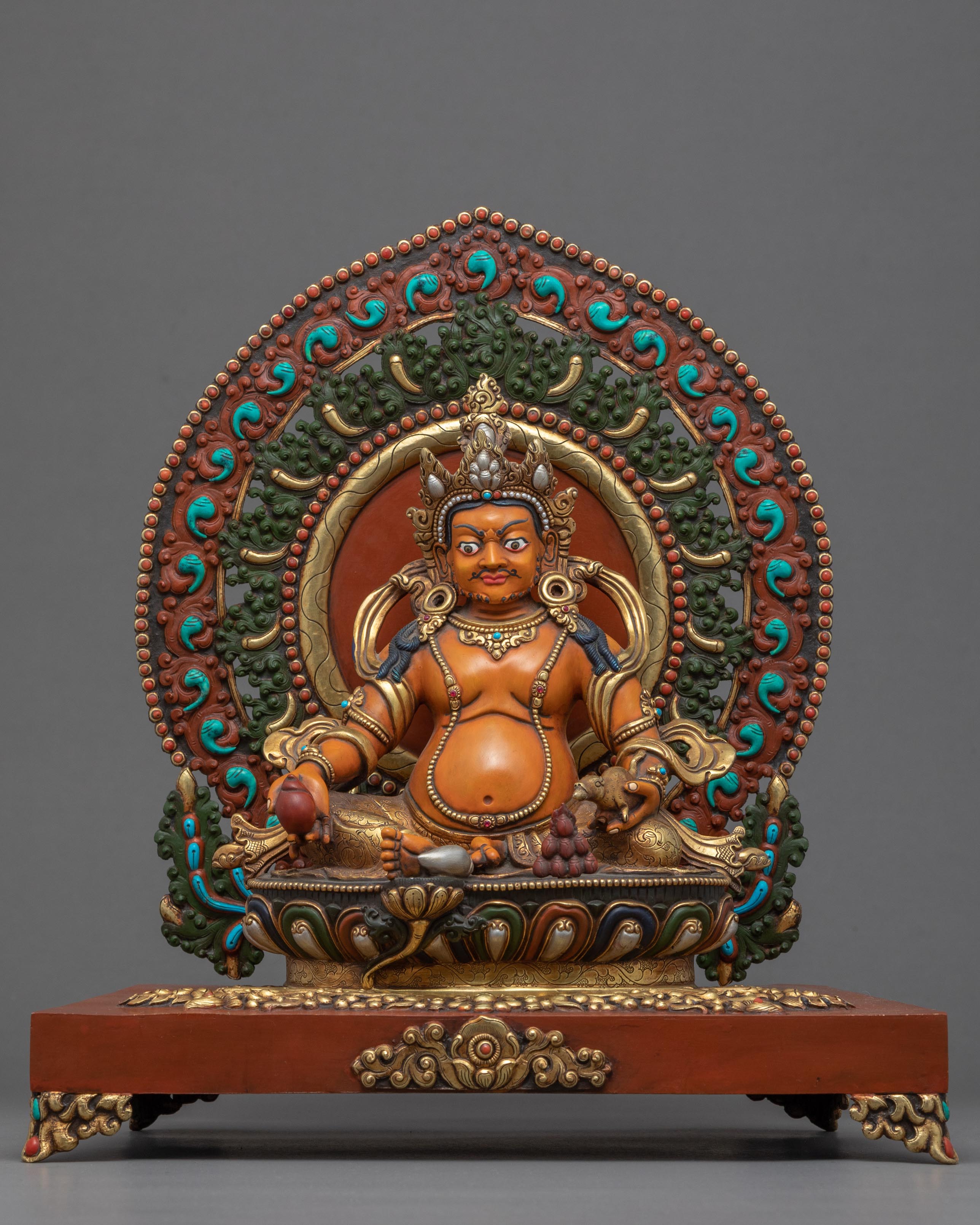 Yellow Dzambhala Sculpture