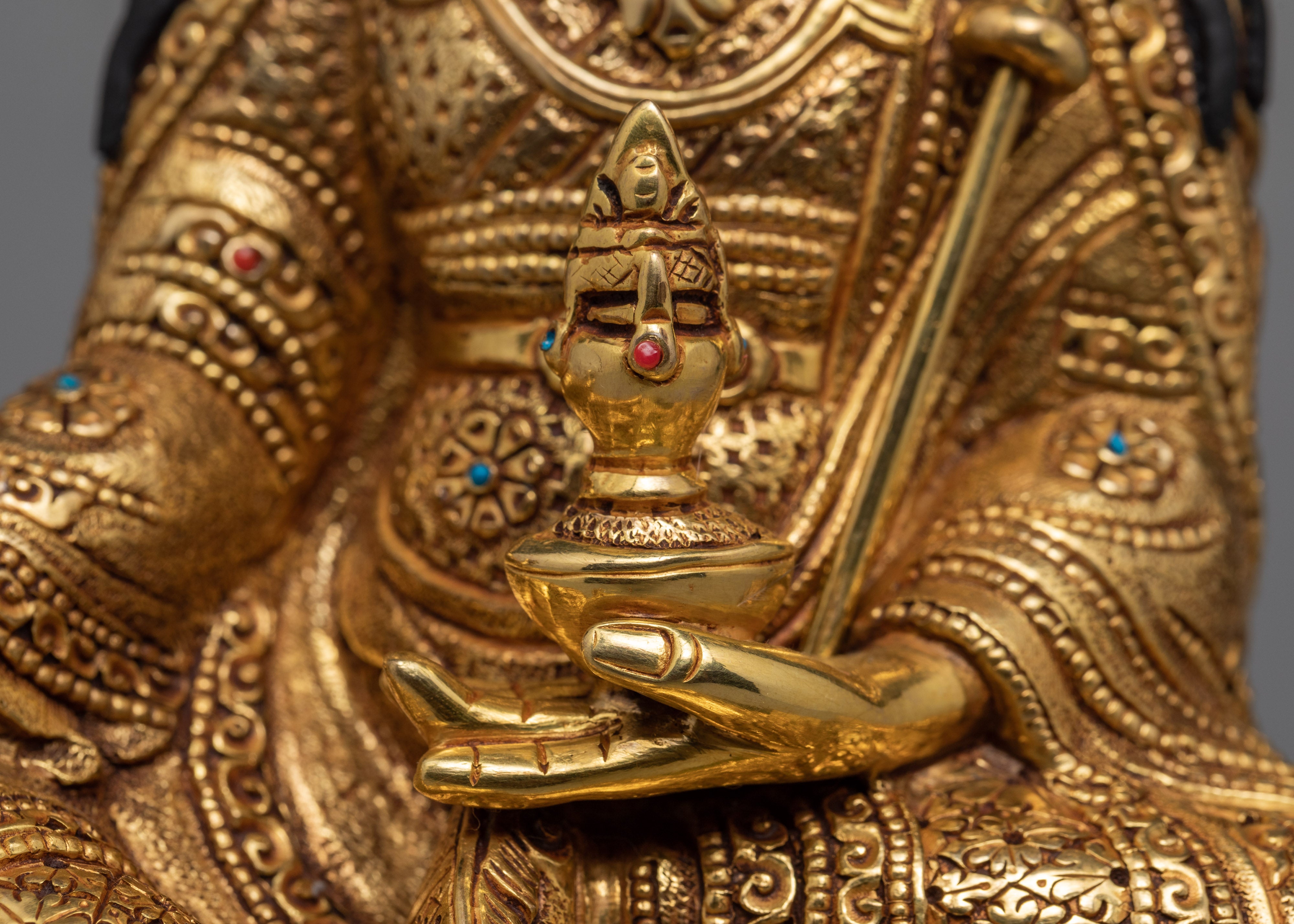 Guru Rinpoche Statue | Traditionally Made Tibetan Rinpoche Statue