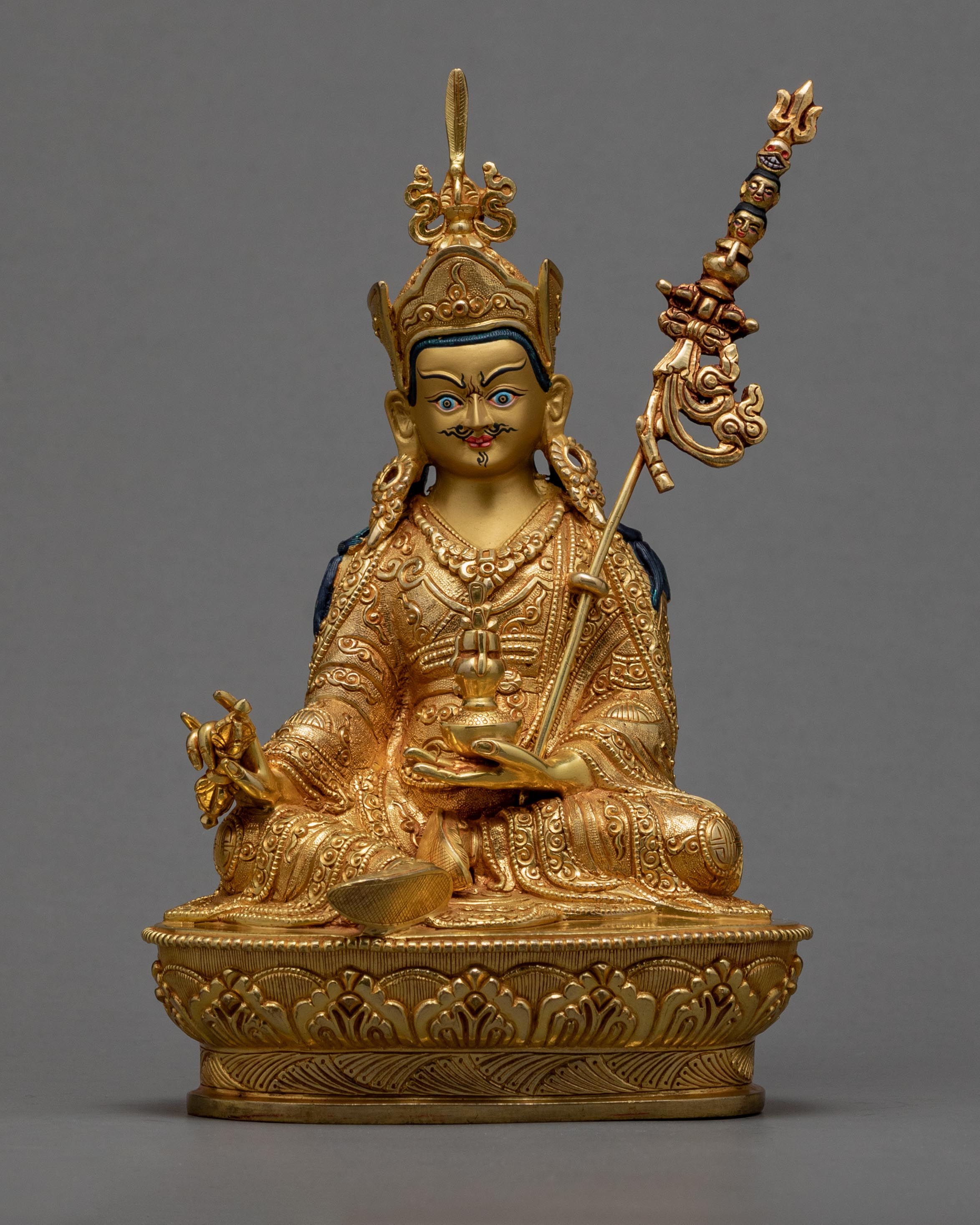 Himalayan 24k Gold Glided, Guru Rinpoche Statue