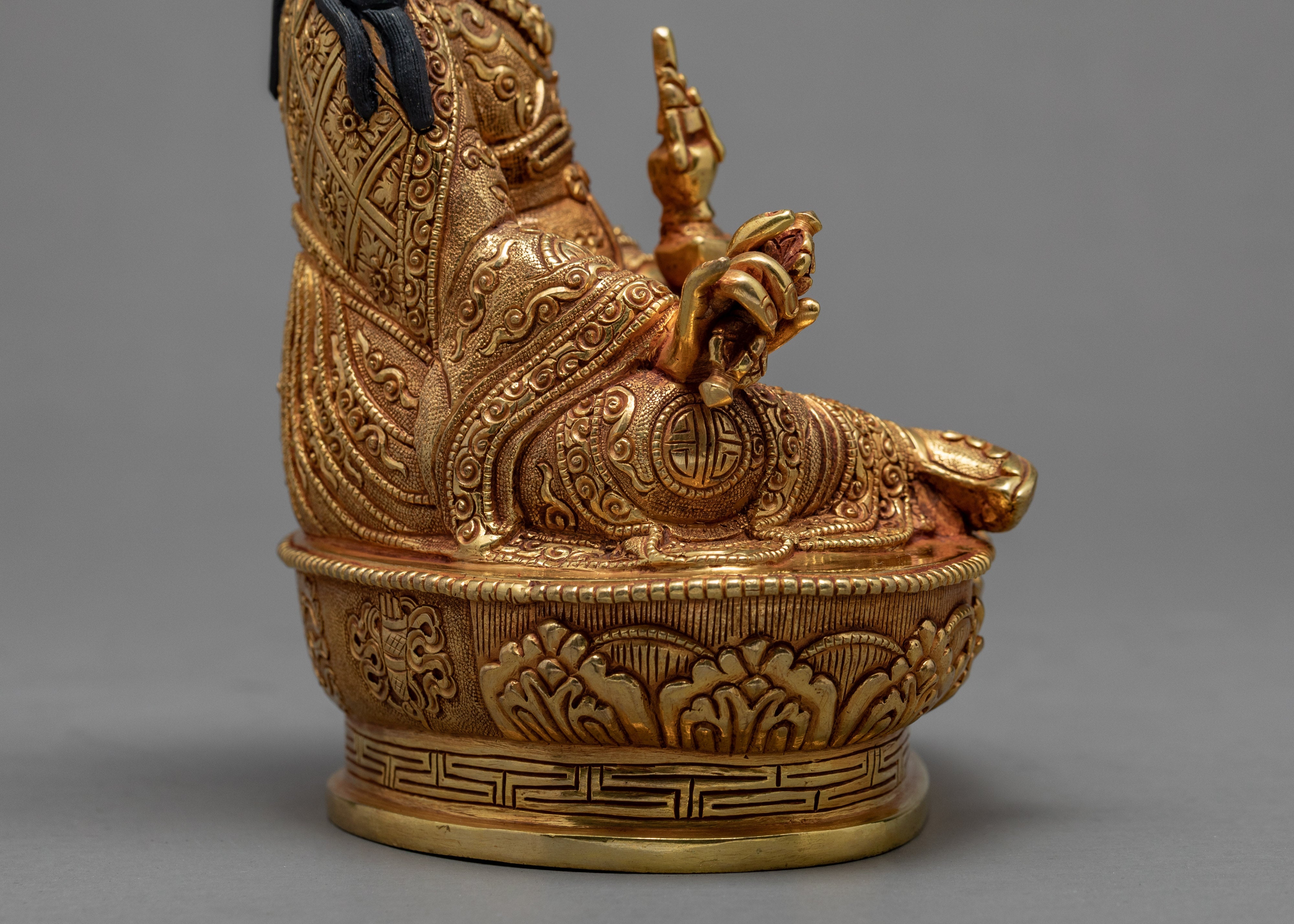 Guru Rinpoche Padmasambhava Statue | Hand-carved Buddhist Deity Artwork