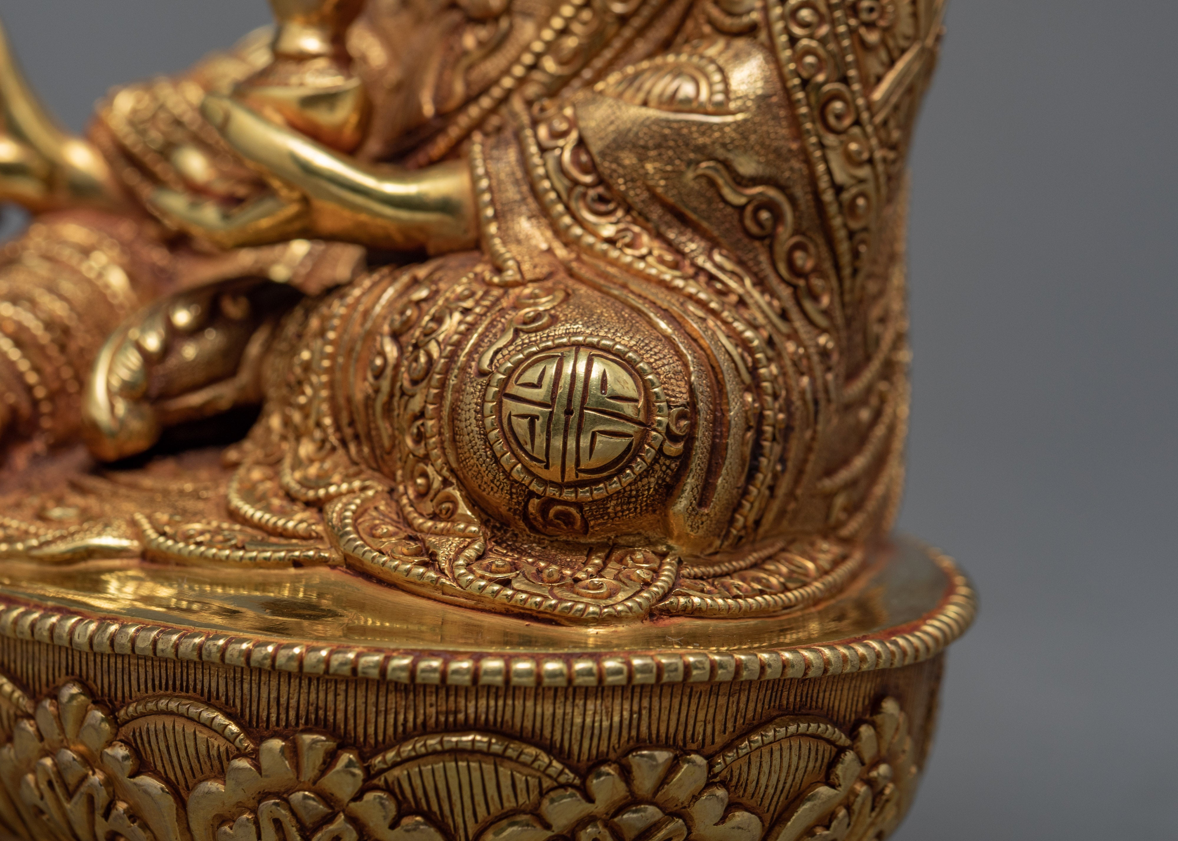 Guru Rinpoche Padmasambhava Statue | Hand-carved Buddhist Deity Artwork