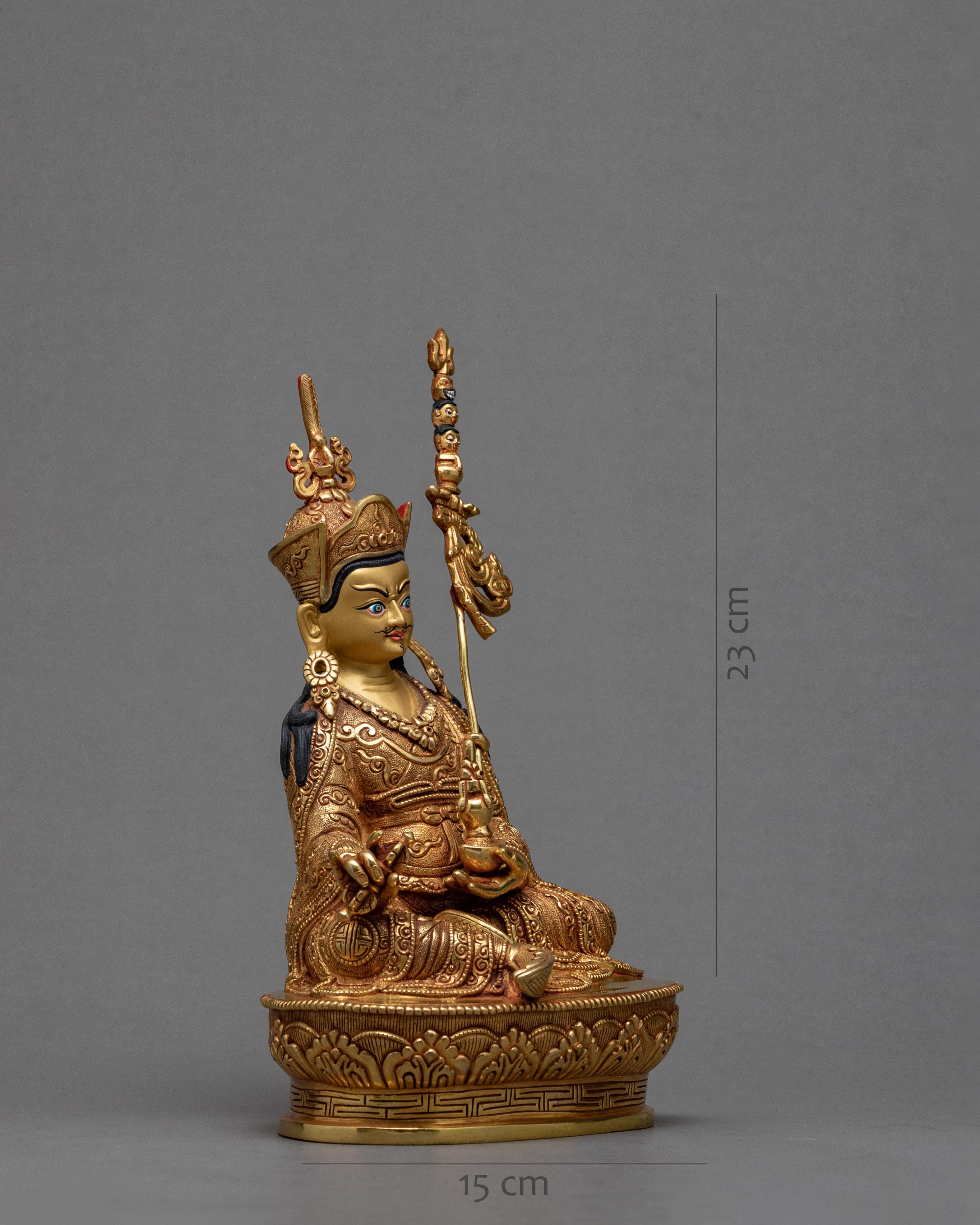 Guru Rinpoche Padmasambhava Statue | Hand-carved Buddhist Deity Artwork