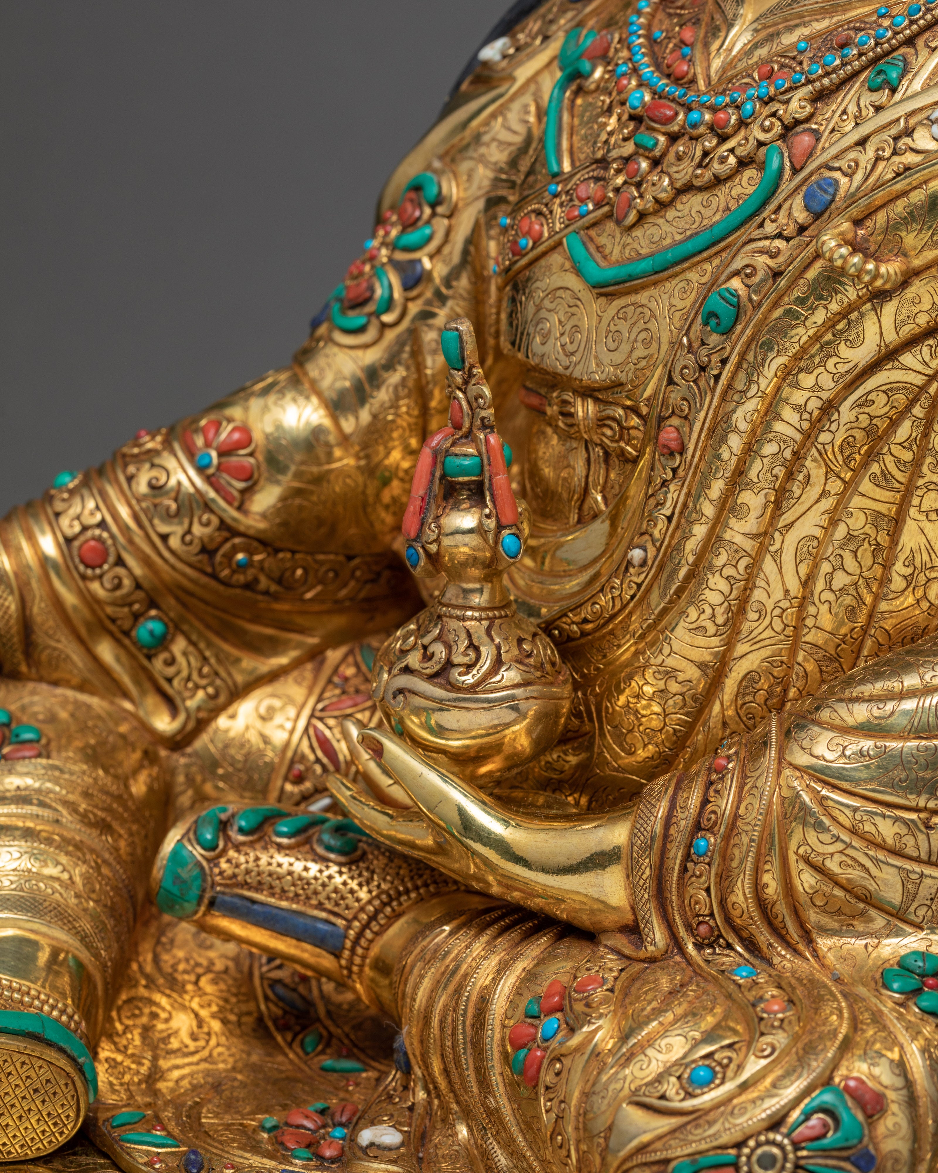 Guru Rinpoche Statue | Traditional Buddhist Sculpture | Padmasambhava Statue