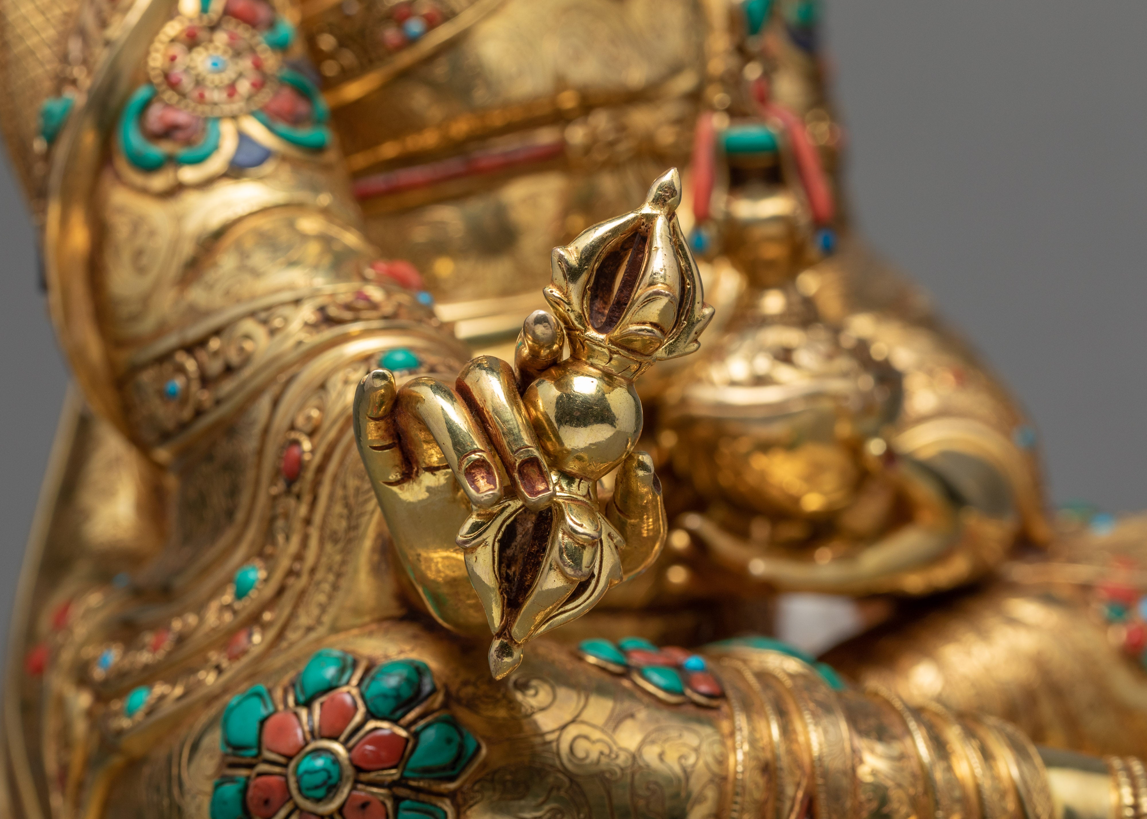 Guru Rinpoche Statue | Traditional Buddhist Sculpture | Padmasambhava Statue
