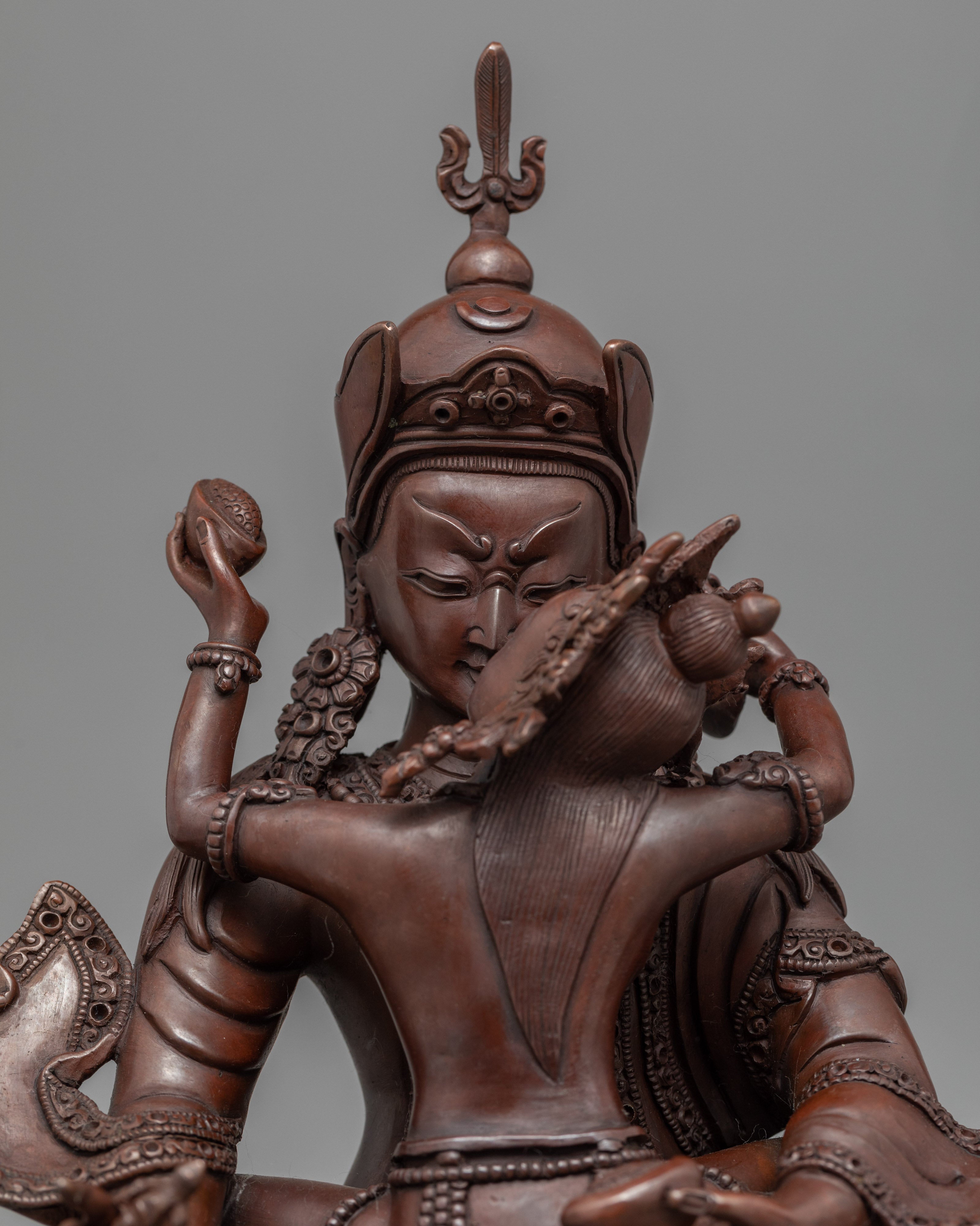 Guru Rinpoche with Consort Statue | Traditional Art-work of Buddhist Deity - Termatree