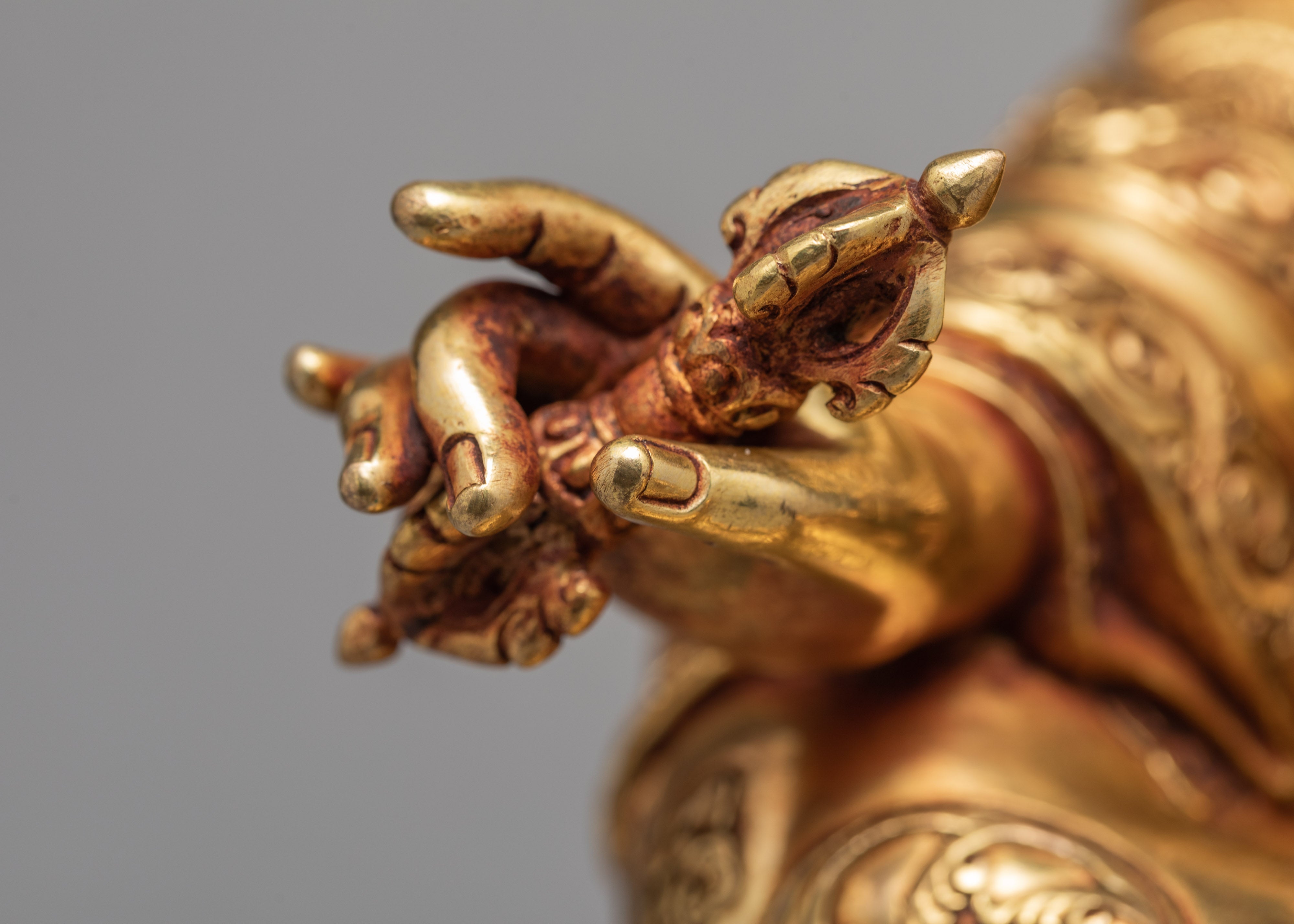 Guru Rinpoche Statue | Plated With Pure 24k Gold | Padmasambhava Statue