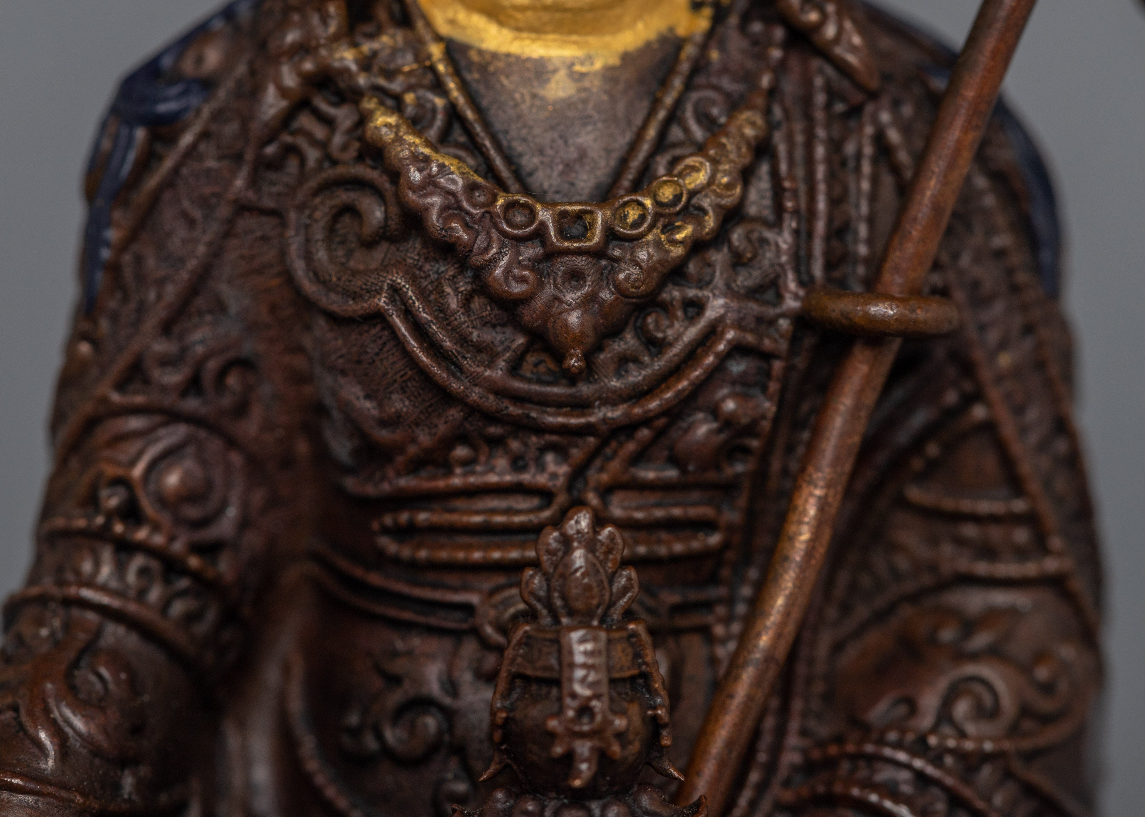 Guru Padmasambhava Copper Statue | Miniature Copper Statue