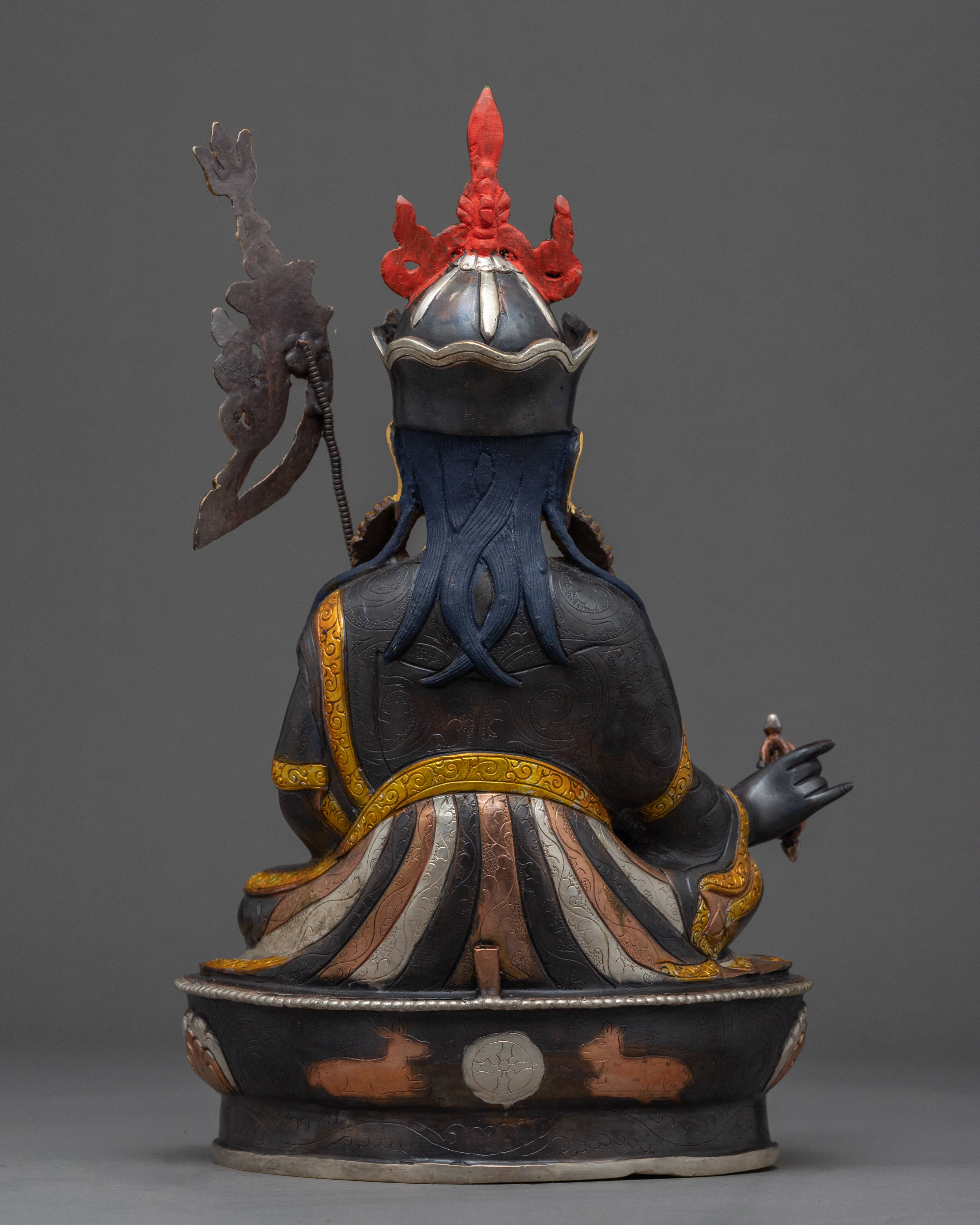 Semi Wrathful Guru Rinpoche Statue | Tibetan Precious Guru Statue