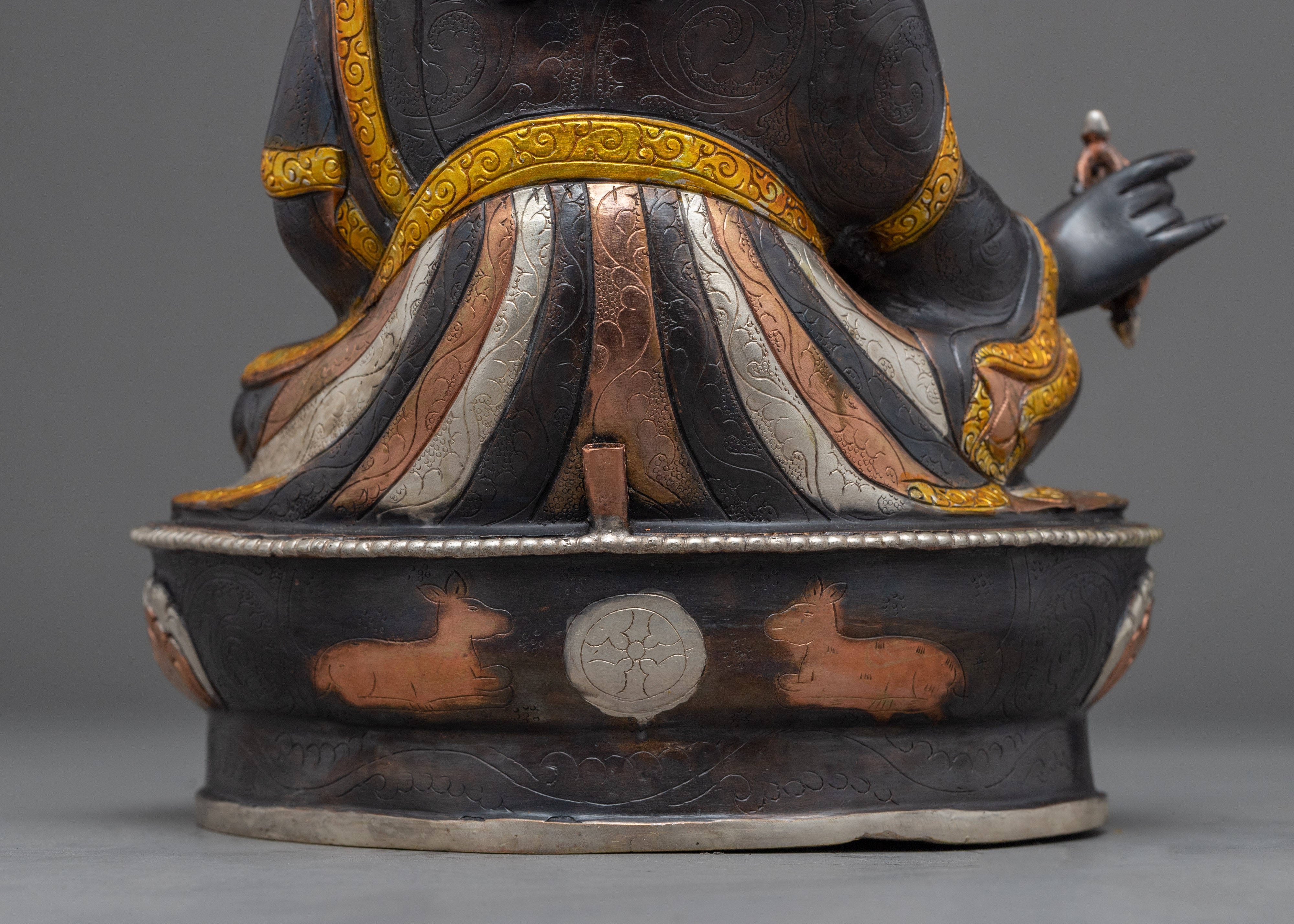 Semi Wrathful Guru Rinpoche Statue | Tibetan Precious Guru Statue