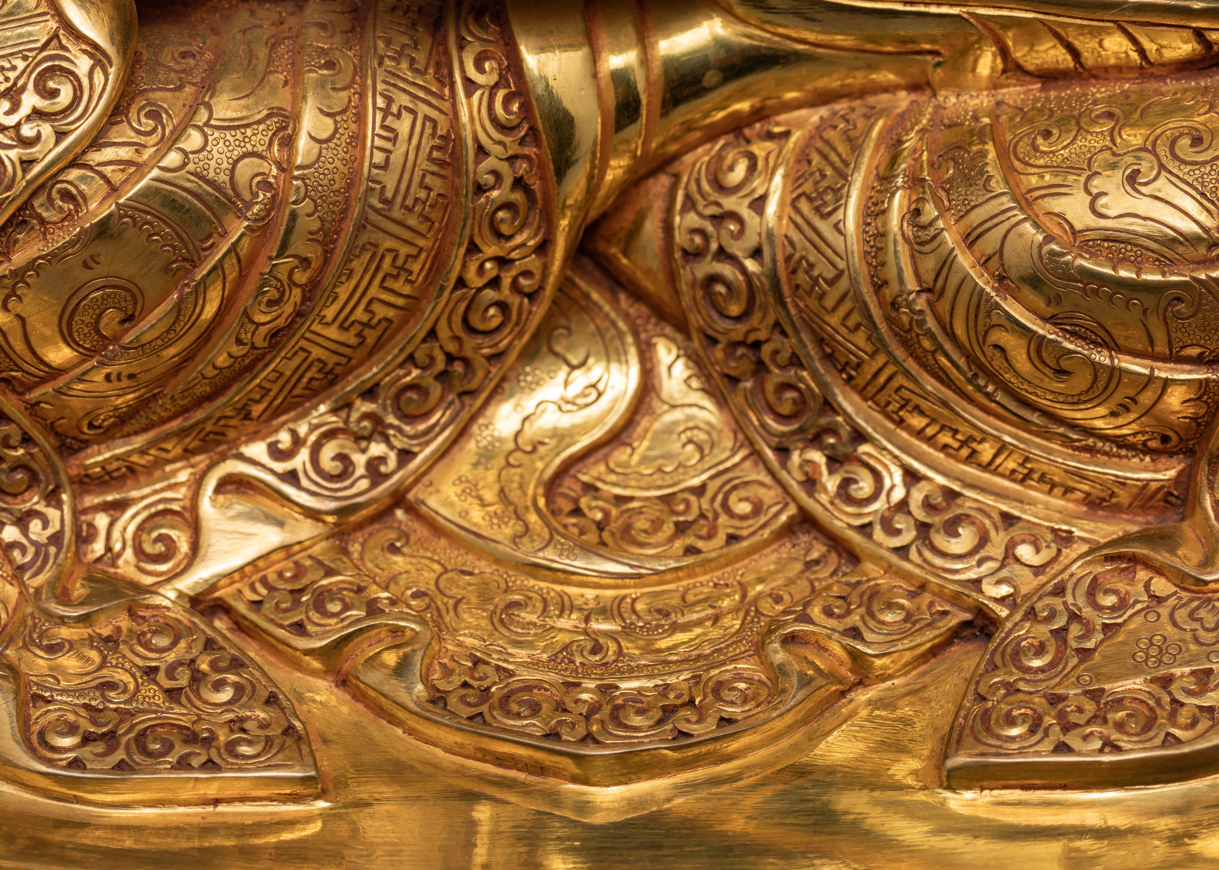 Guru Rinpoche Statue | Padmasambhava Gold Statue | Tibetan Buddhist Art