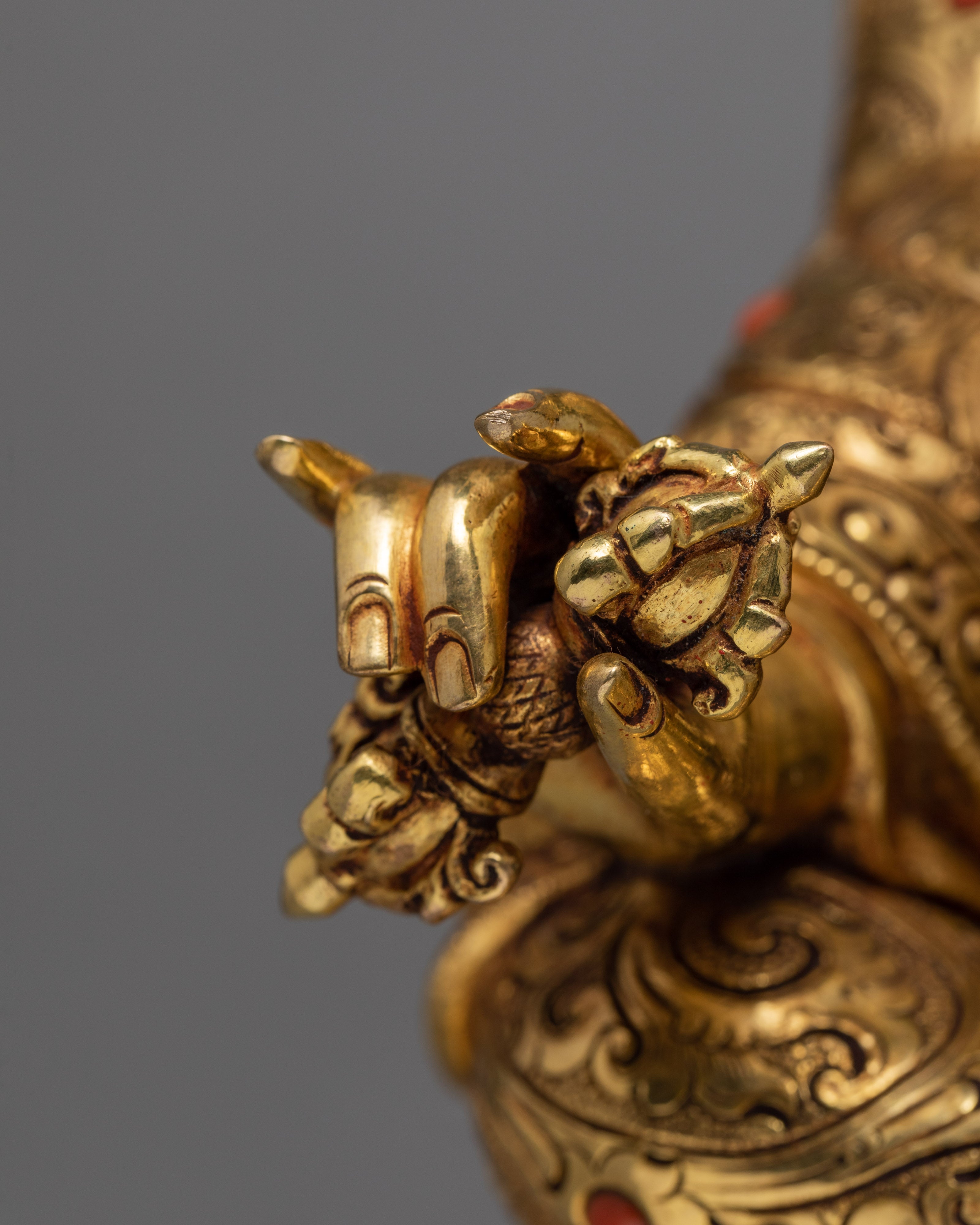 Guru Rinpoche | Gilded in 24K Gold Statue