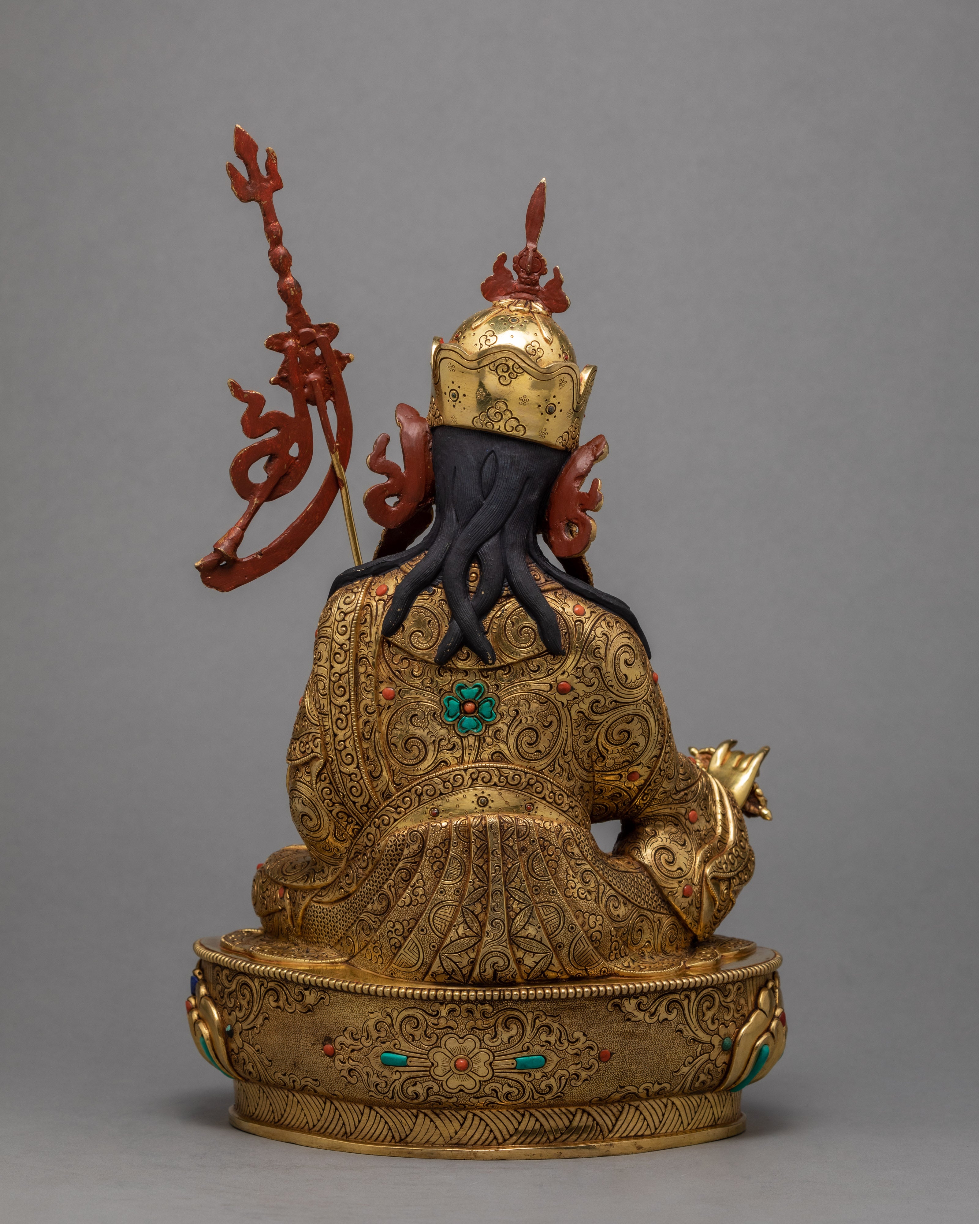 Guru Rinpoche | Gilded in 24K Gold Statue