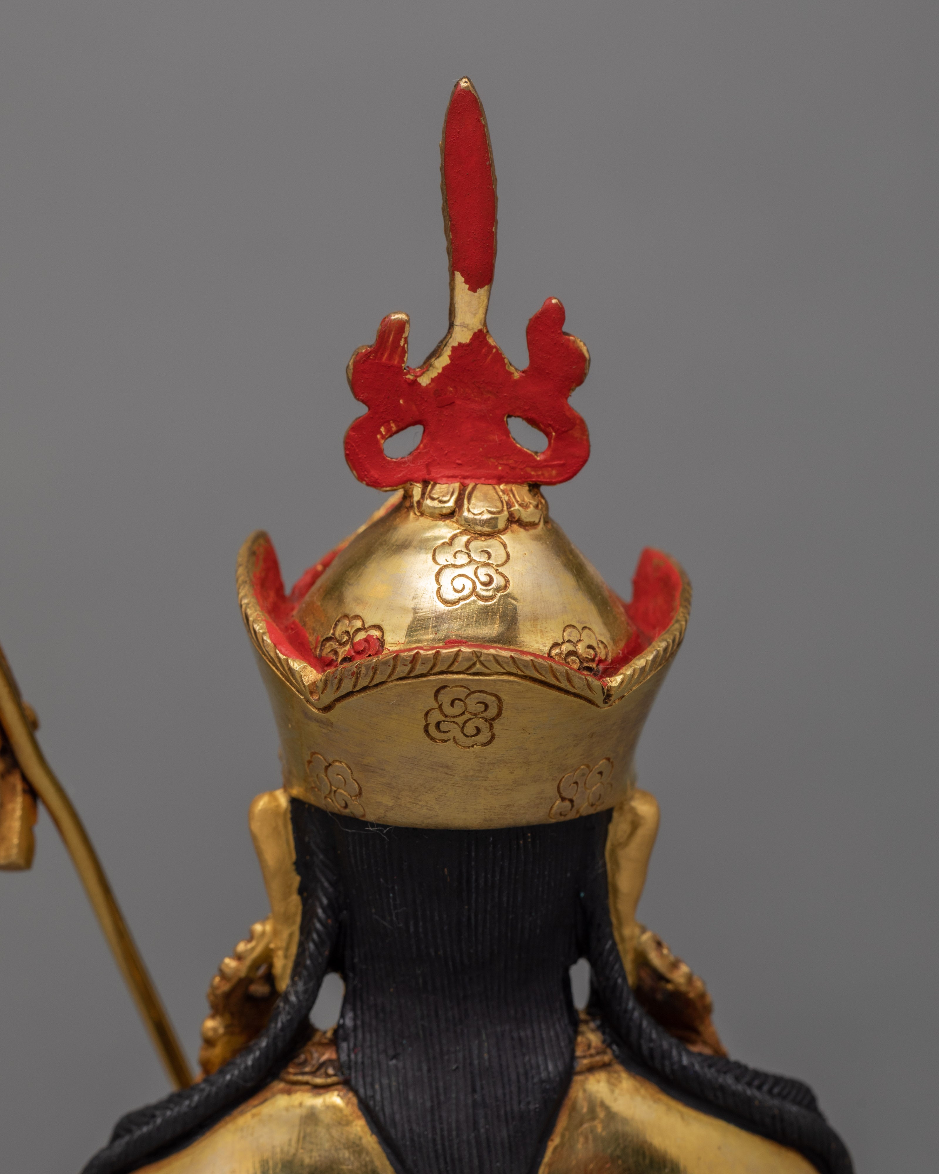 Hand Carved Guru Padmasambhava Statue | Traditional Buddhist Sculpture | Guru Rinpoche Statue