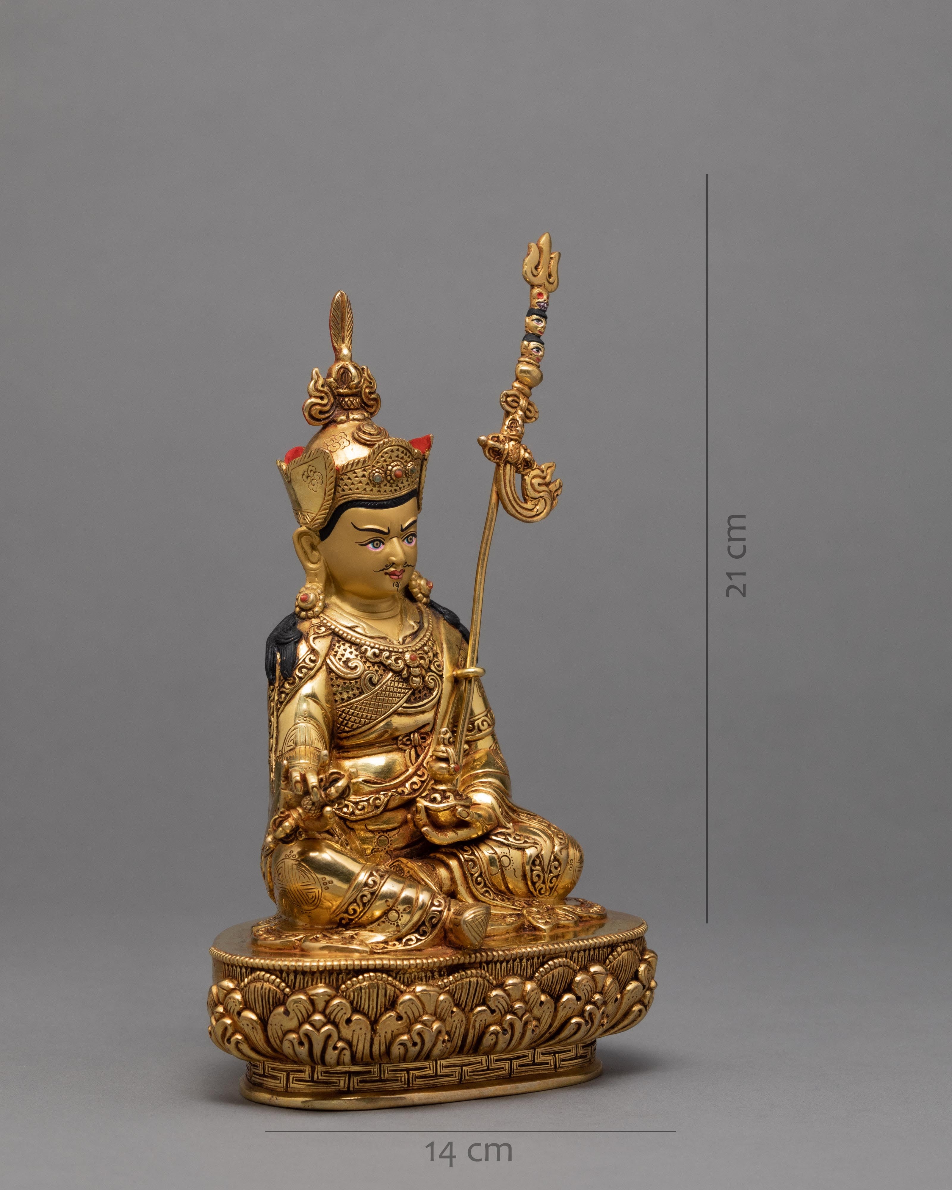 Padmasambhava Statue | 24k Gold Glided | Himalayan Art