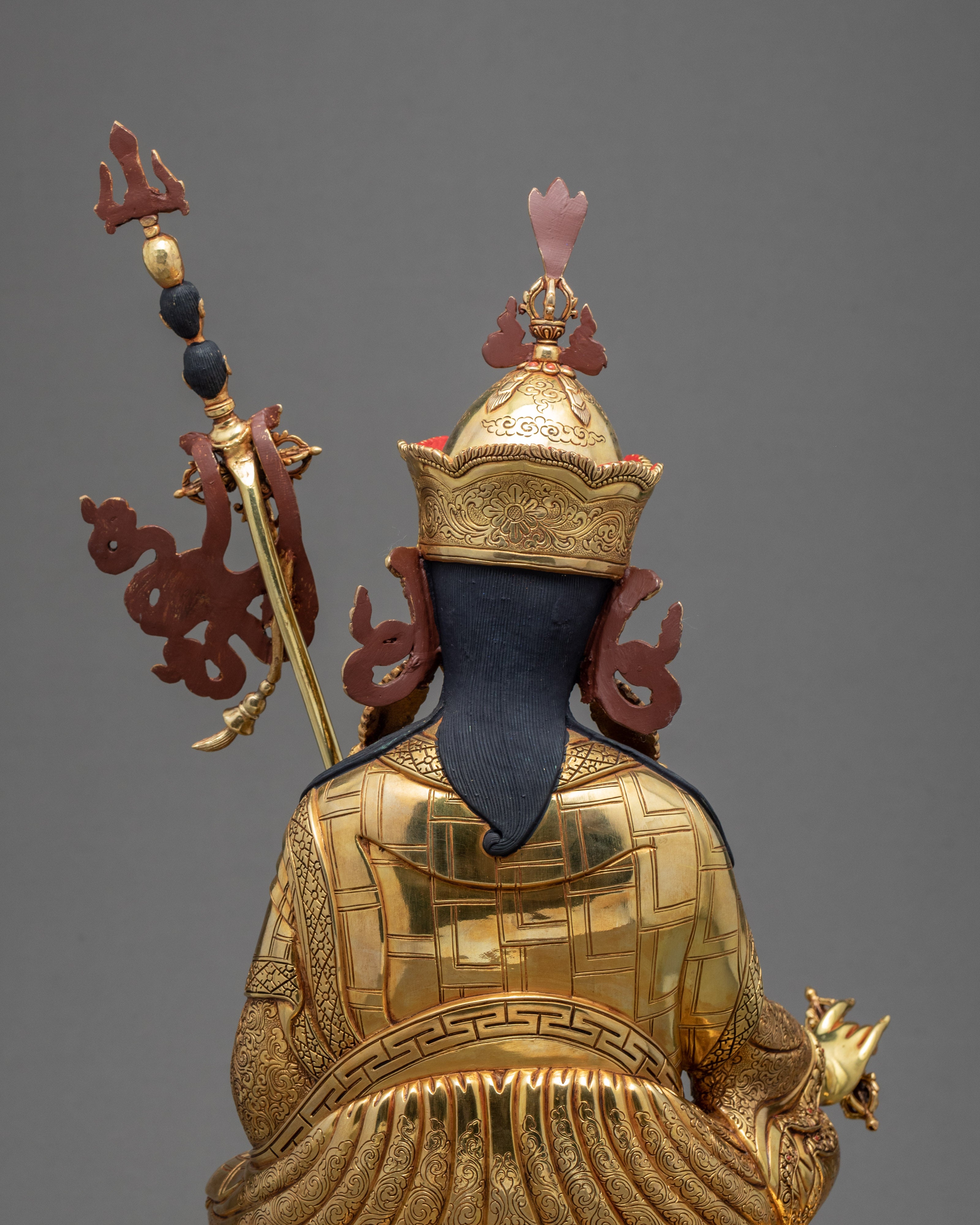 Lotus Born Guru Rinpoche | Padmasambhava Gold Statue