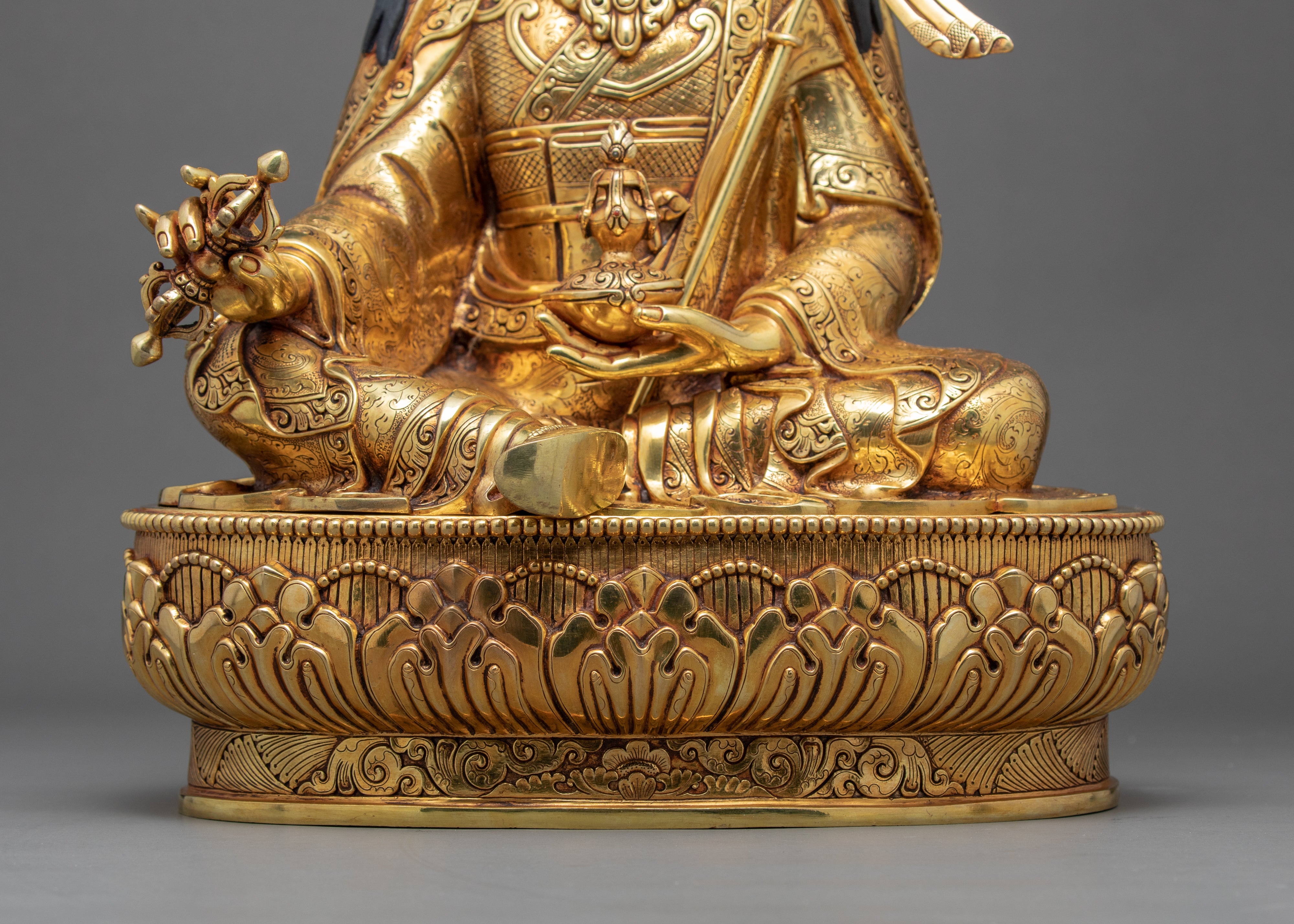 Guru Rinpoche Padmasambhava Statue | Traditional Hand Carved Sculpture