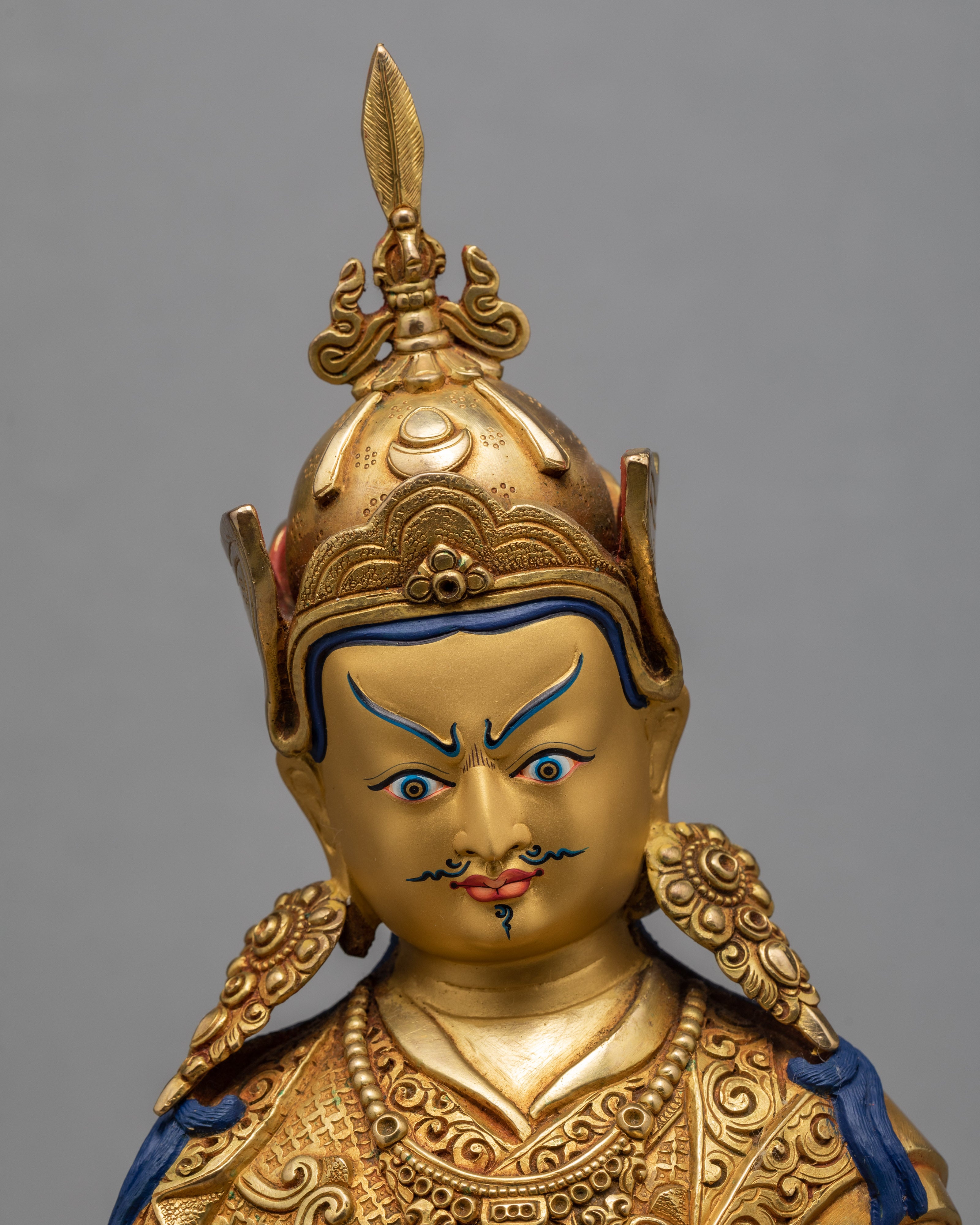 Guru Rinpoche (Padmasambhava) Statue | Traditional Handcrafted Tibetan Statue