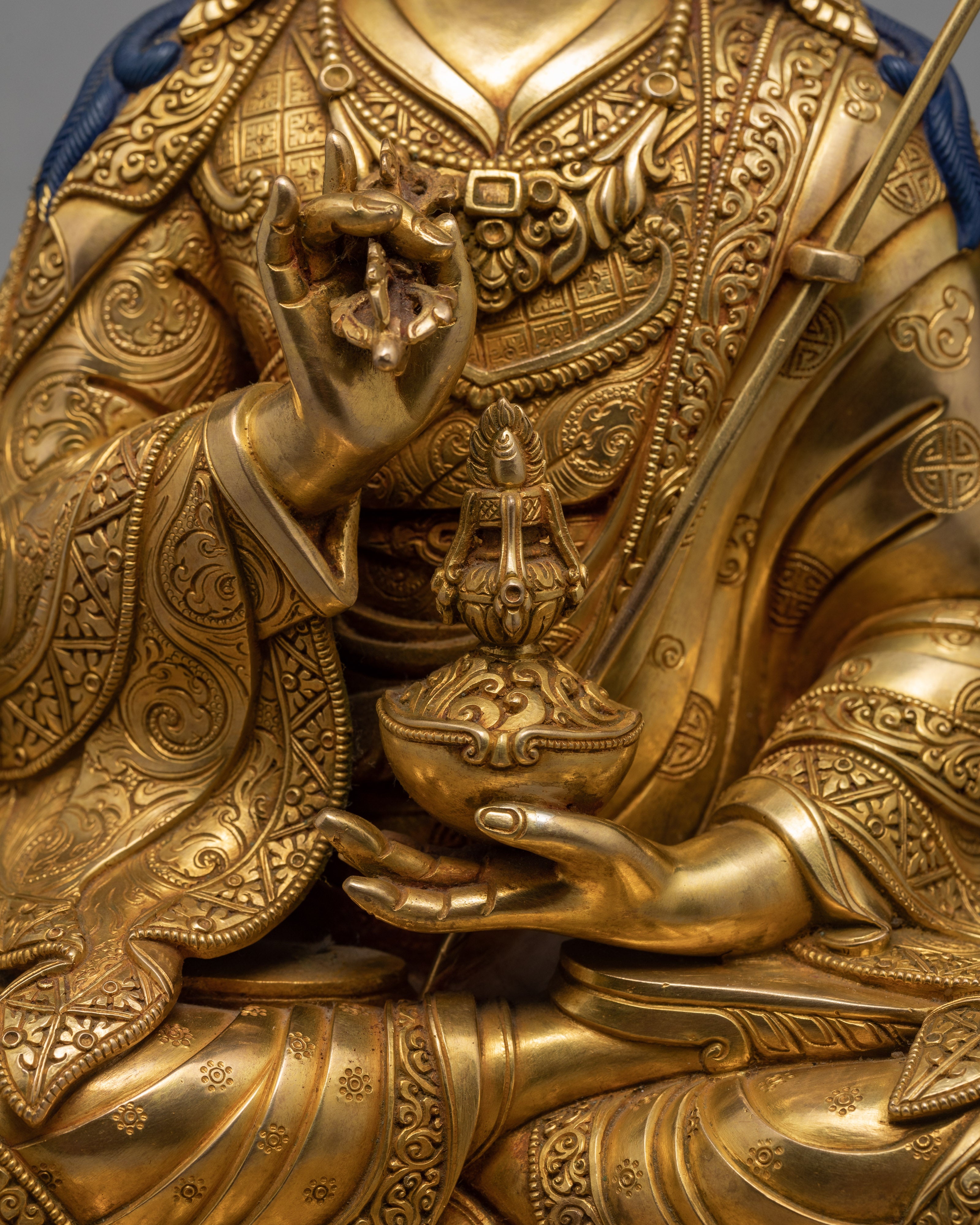 Handmade Padmasambhava Statue | Guru Rinpoche | Himalayan Buddhist Sculpture