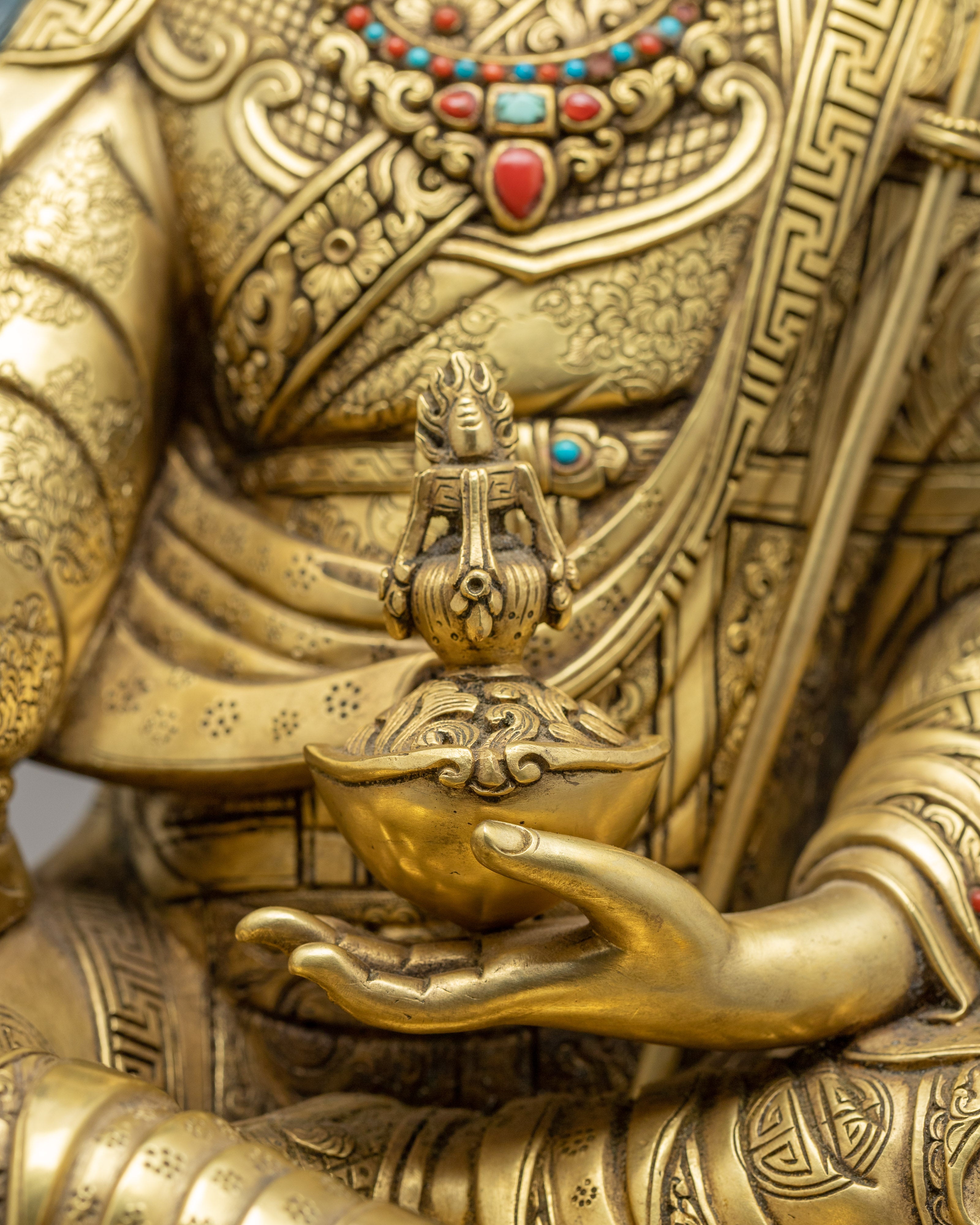 Guru Padmasambhava Statue | Traditional Himalayan Art of Nepal