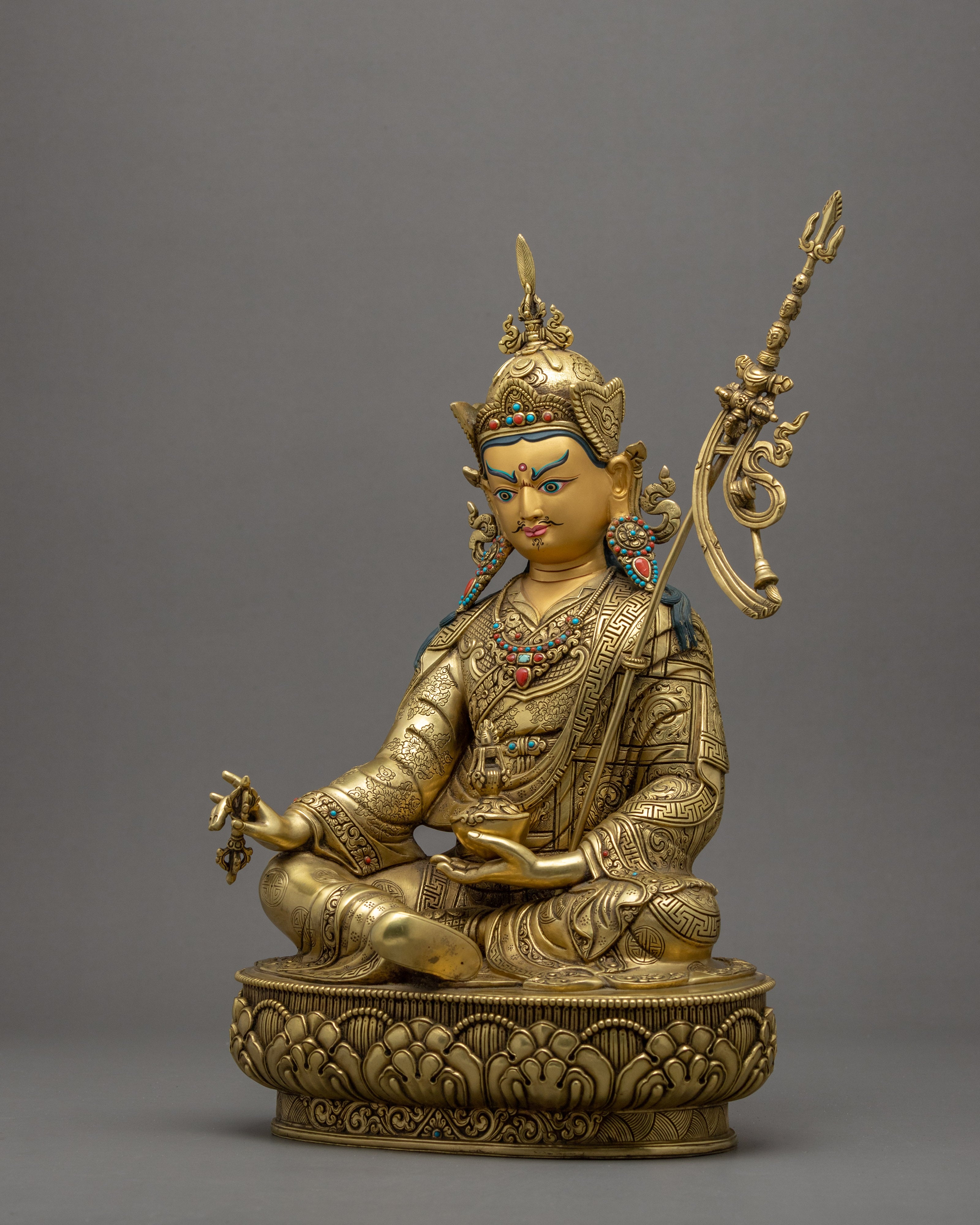 Guru Padmasambhava Statue | Traditional Himalayan Art of Nepal