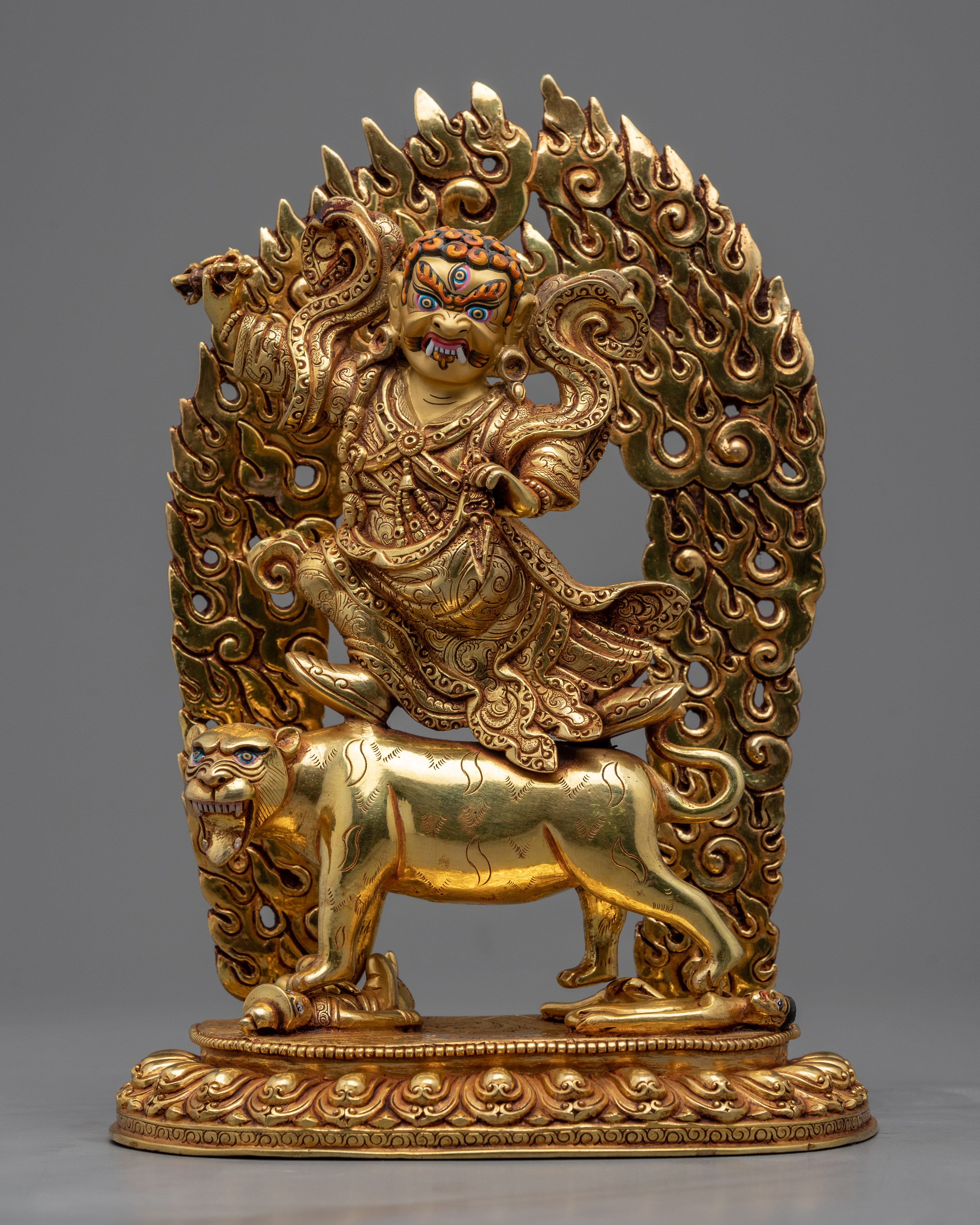 Guru Sangey 8 Manifestation Guru Set Statue | Gold-Plated Himalayan Art