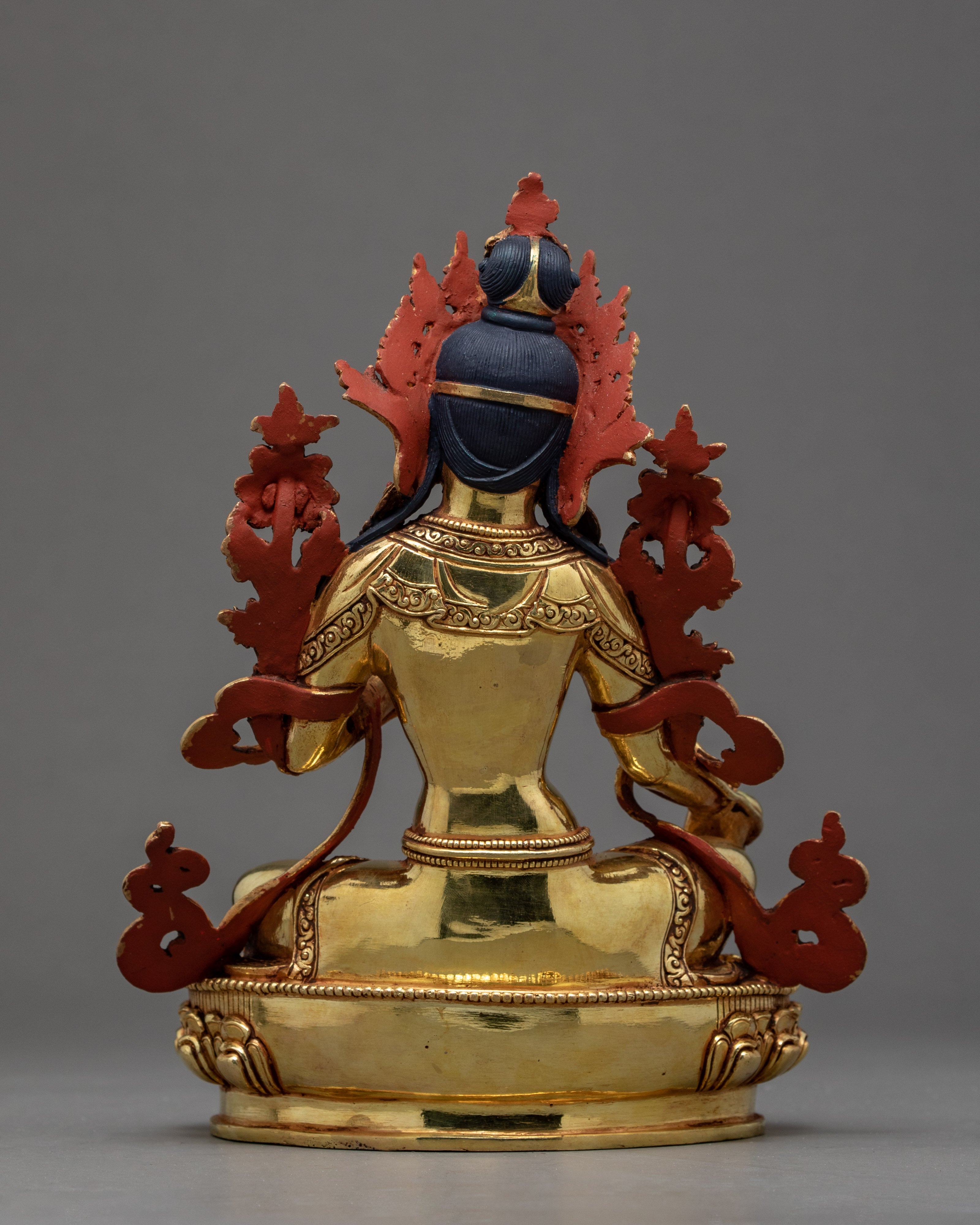 Seated Green Tara | Female Buddha | Deity Statue