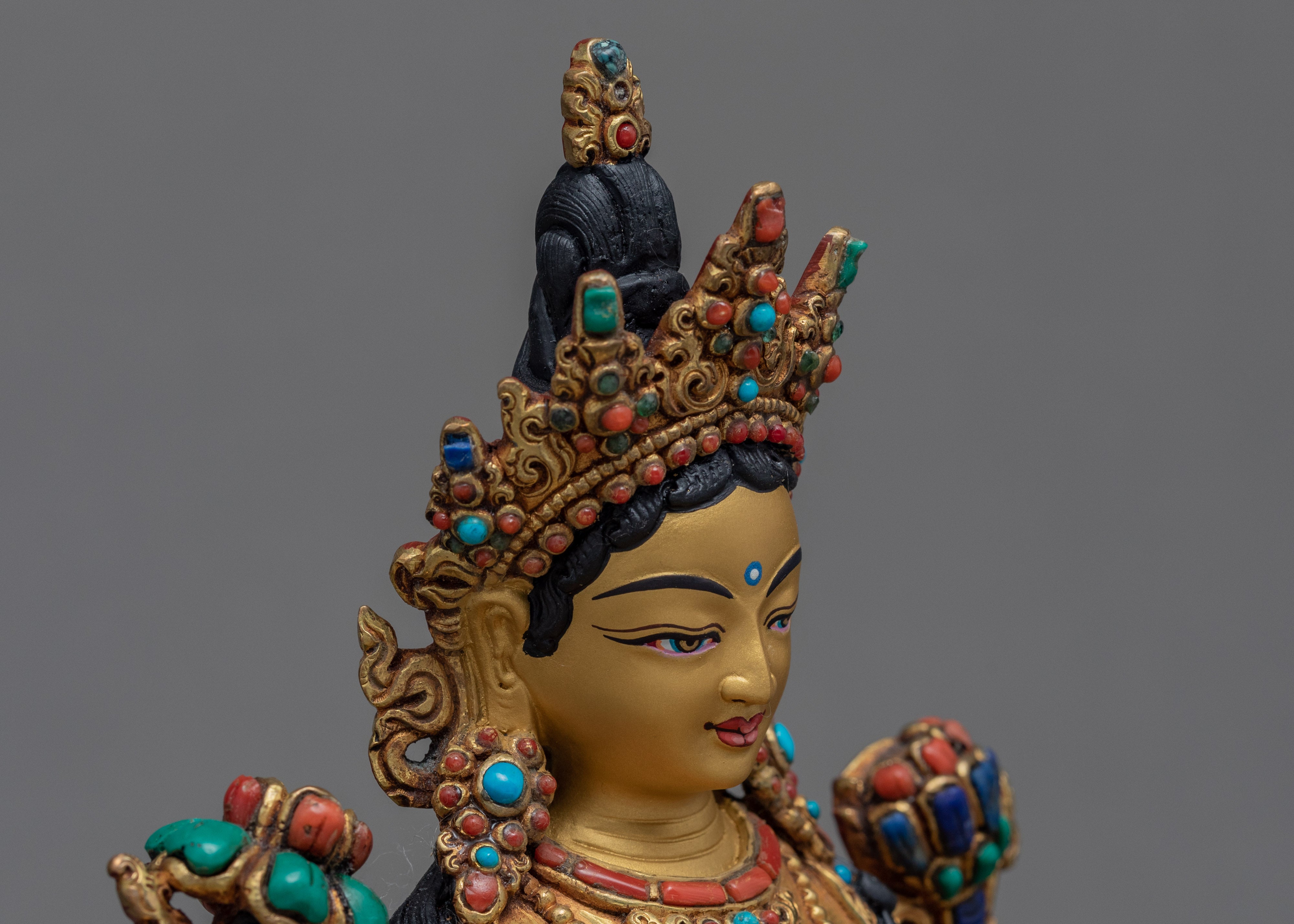 Green Tara Statue | Buddhist Mother Deity Sculpture