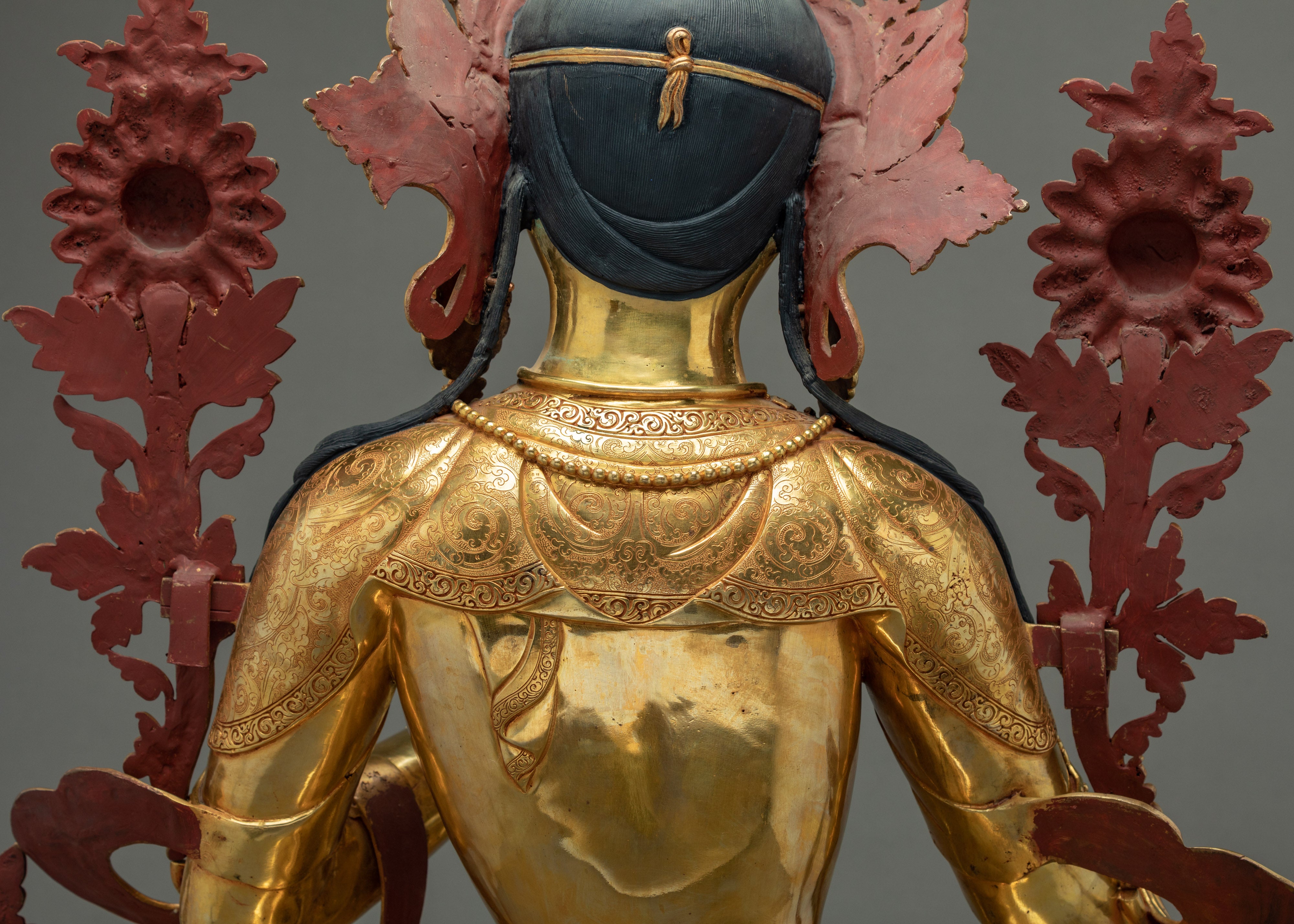 Tara Green Goddess Statue | Traditional Art of Himalayan Buddhism