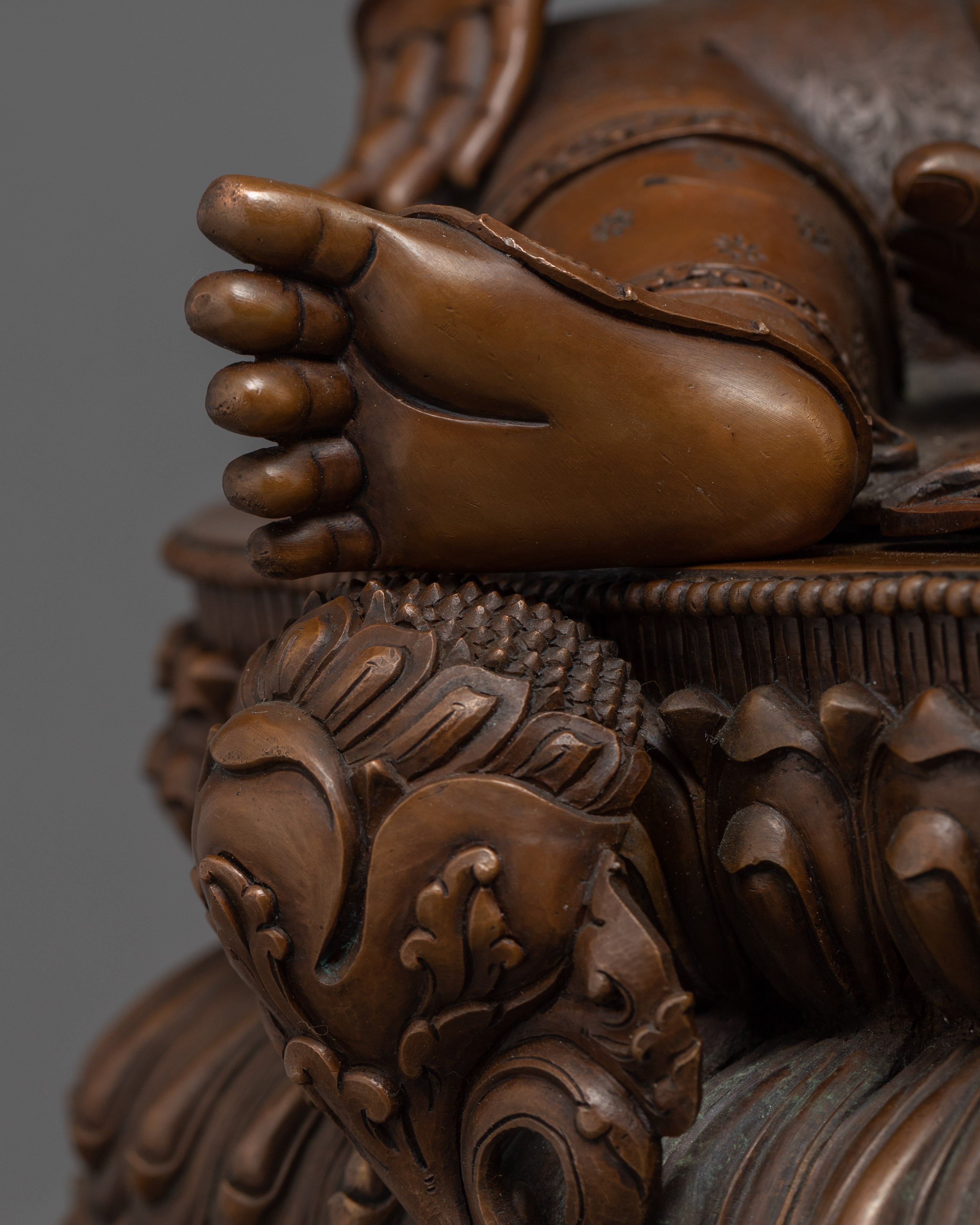 Green Tara Copper Statue | Handmade Buddhist Female Buddha