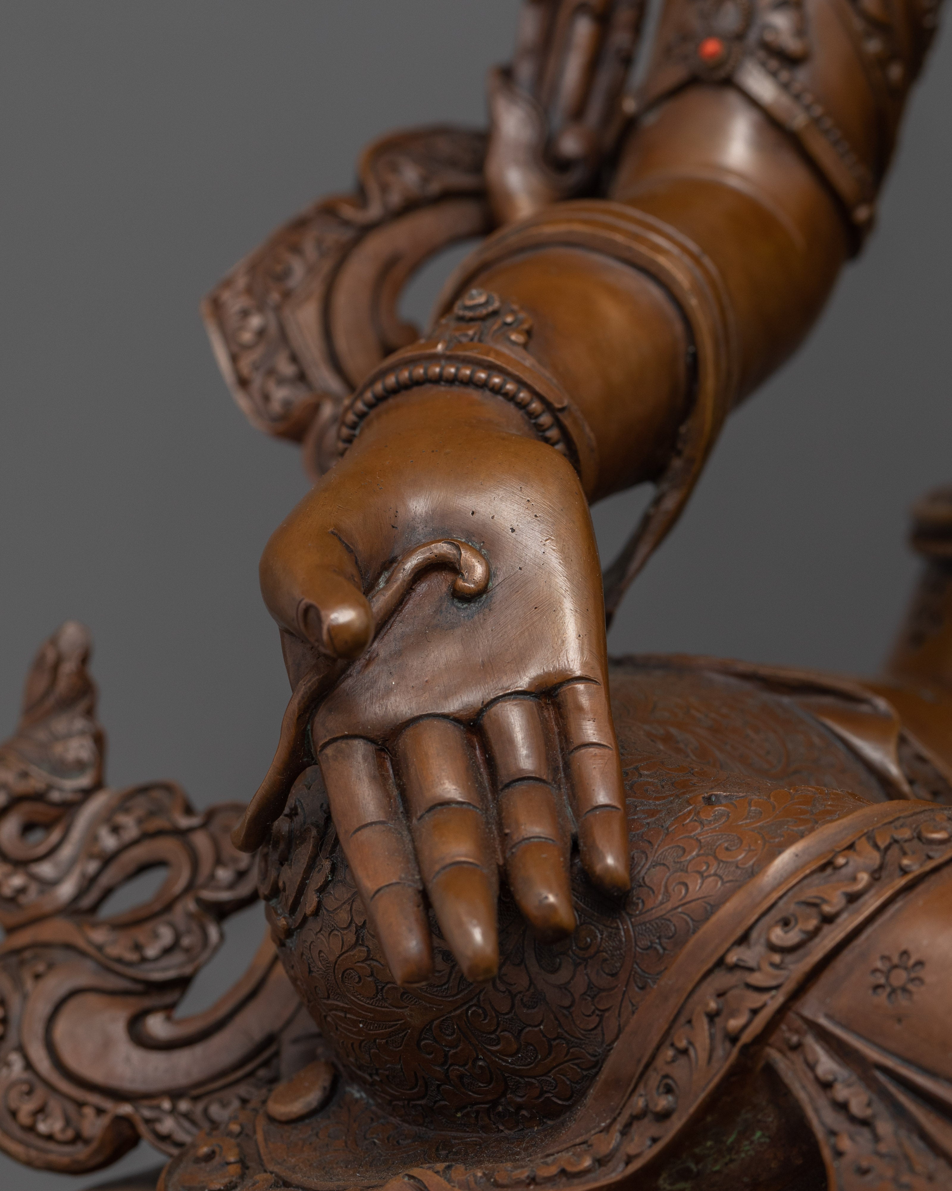 Green Tara Copper Statue | Handmade Buddhist Female Buddha