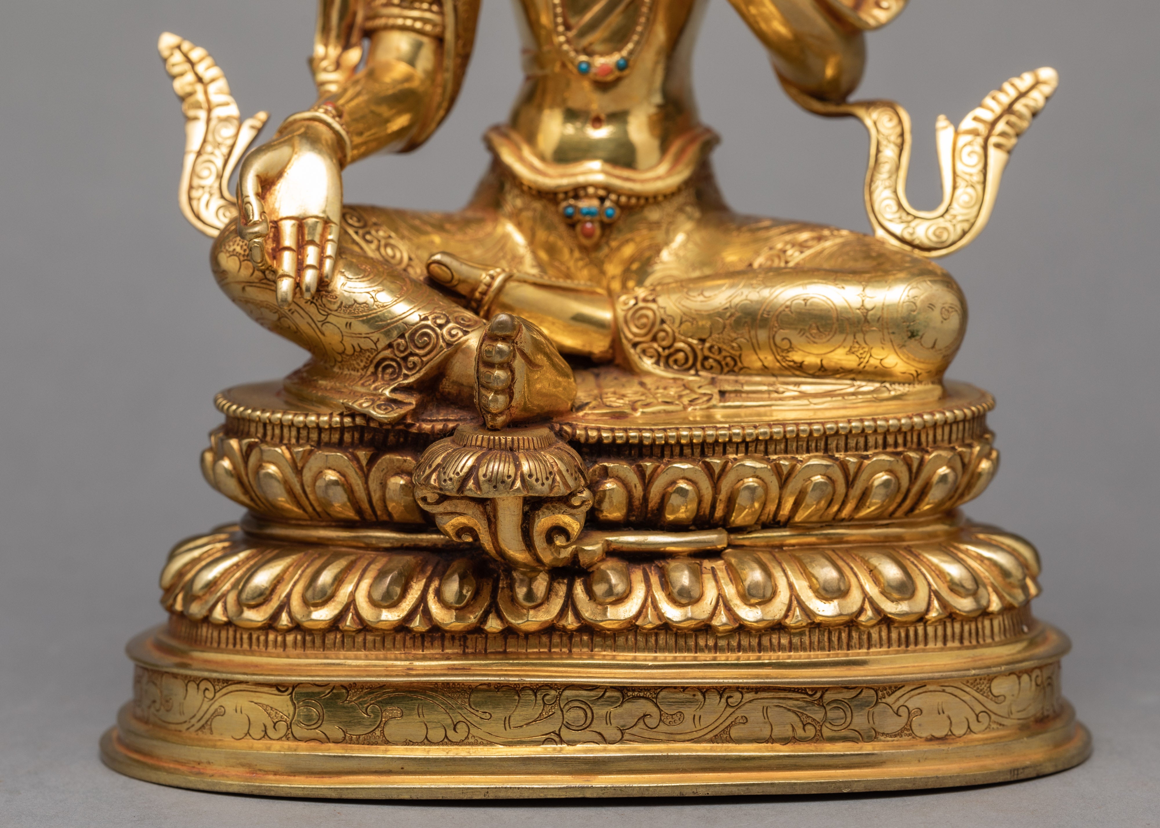 Green Tara Statue | Himalayan Buddhist Art | Tara Statue | Dakini