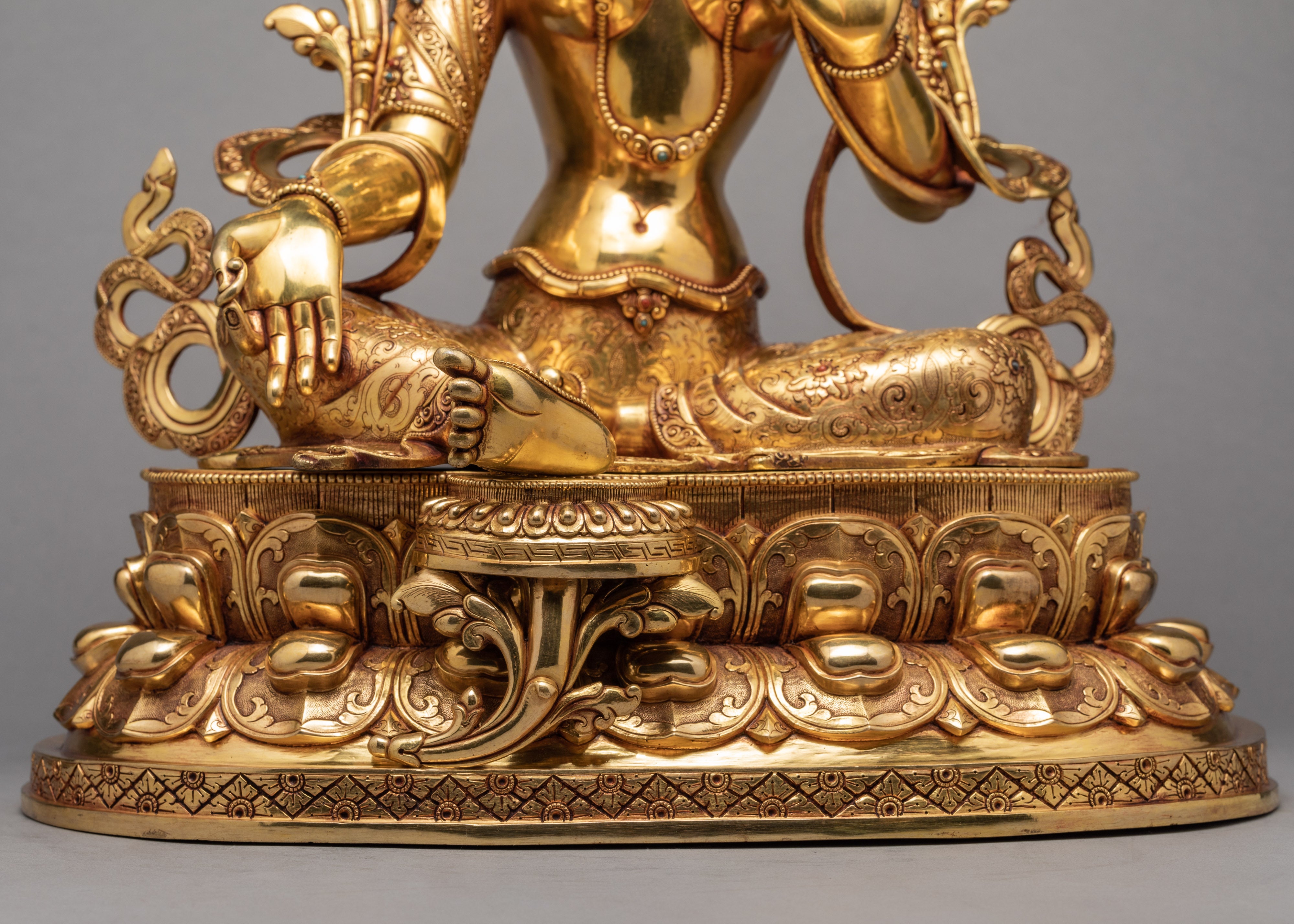 Green Tara Statue | Tibetan Buddhist Sculpture | Bodhisattva Tara Statue