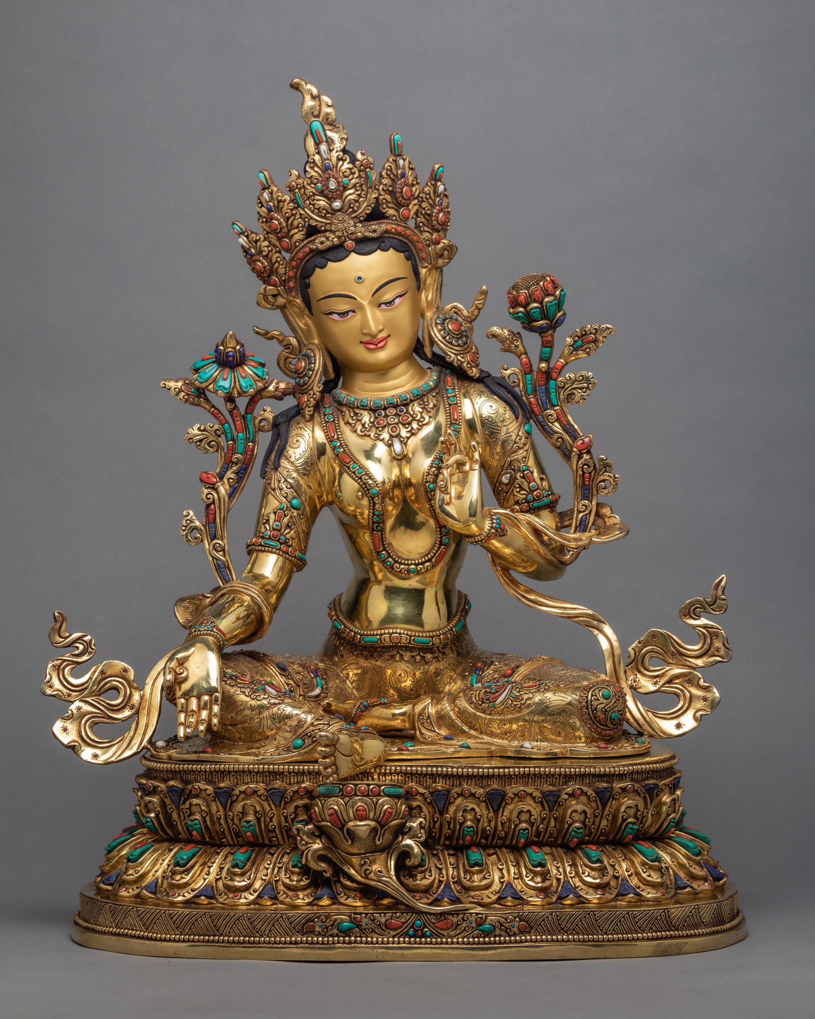 green tara statue