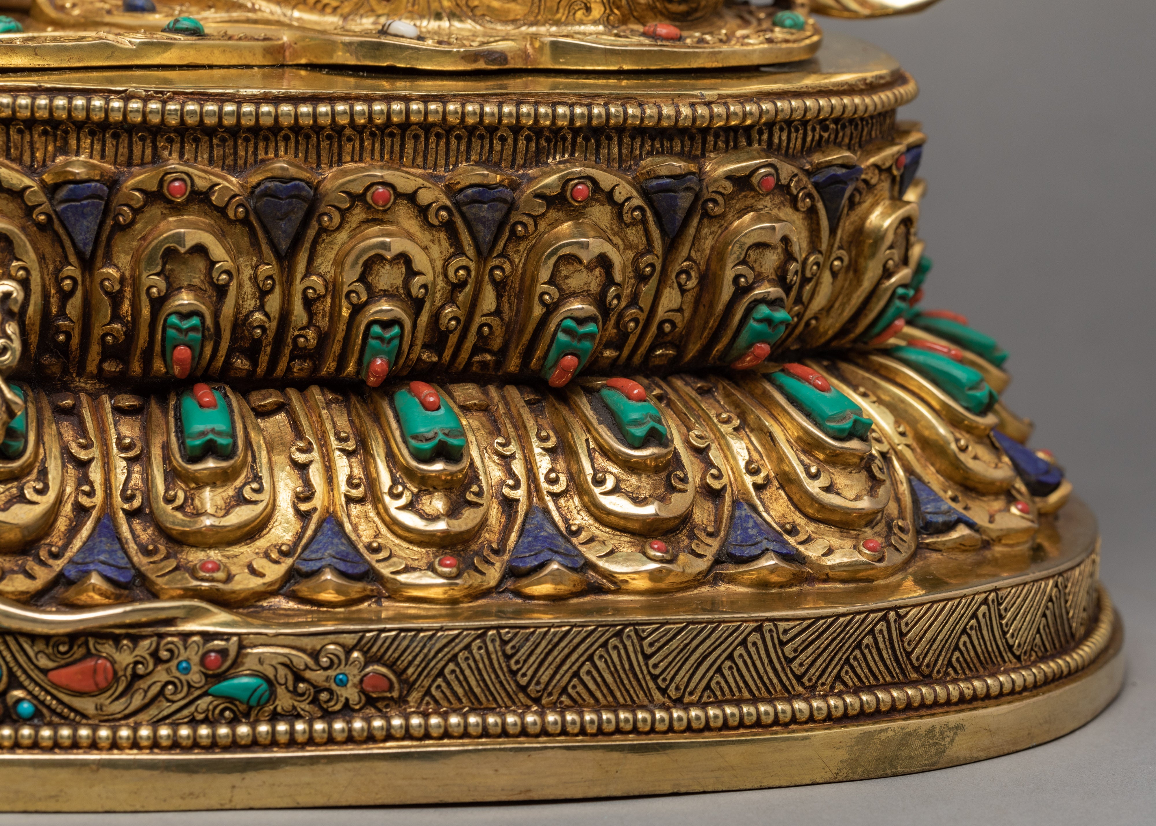 Green Tara Statue | Traditionally Handcarved Buddhist Tara Statue