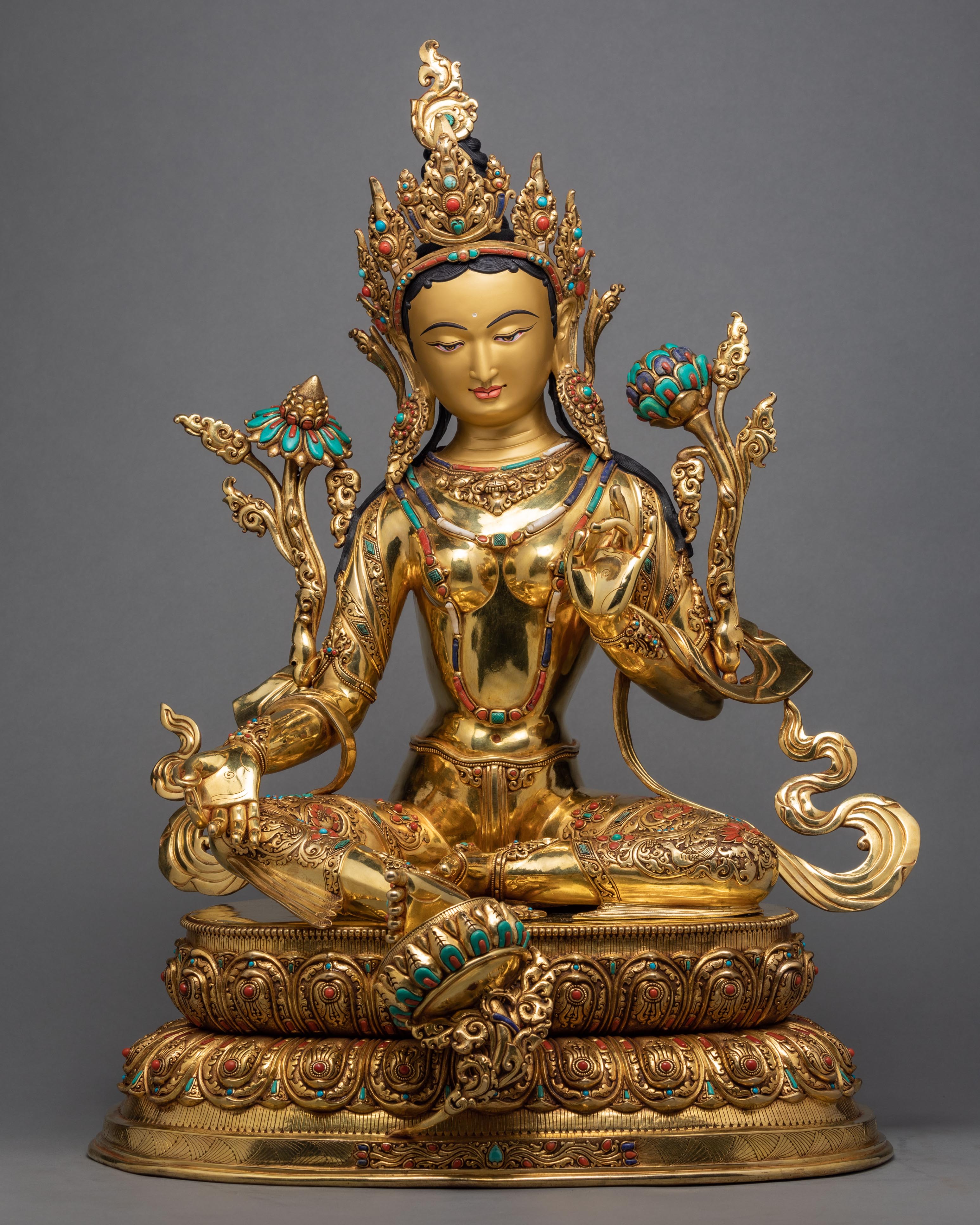 Green Tara Statue