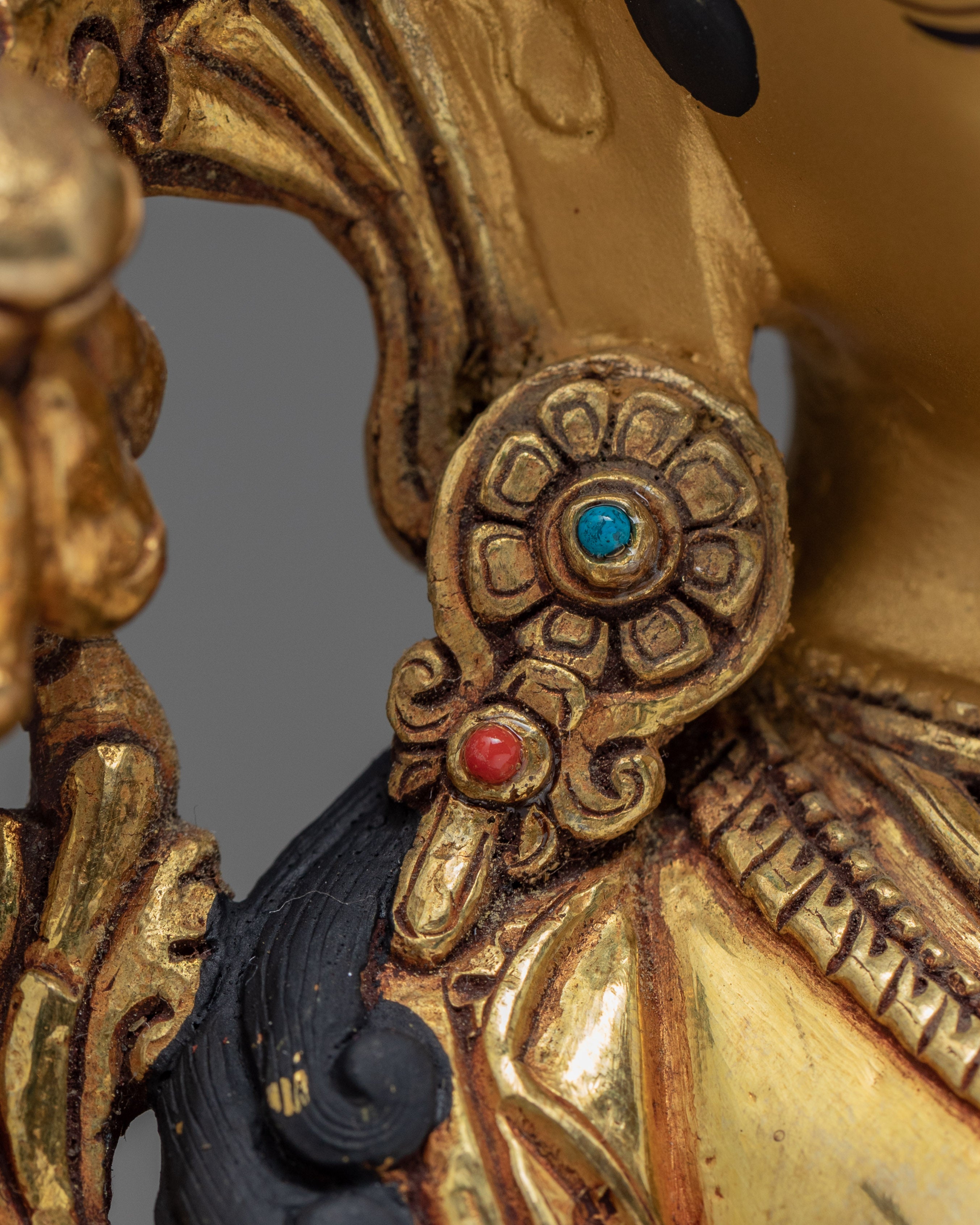 Green Tara Statue | 24k Gold Glided Mother Tara | Dakini Buddhist Sculpture