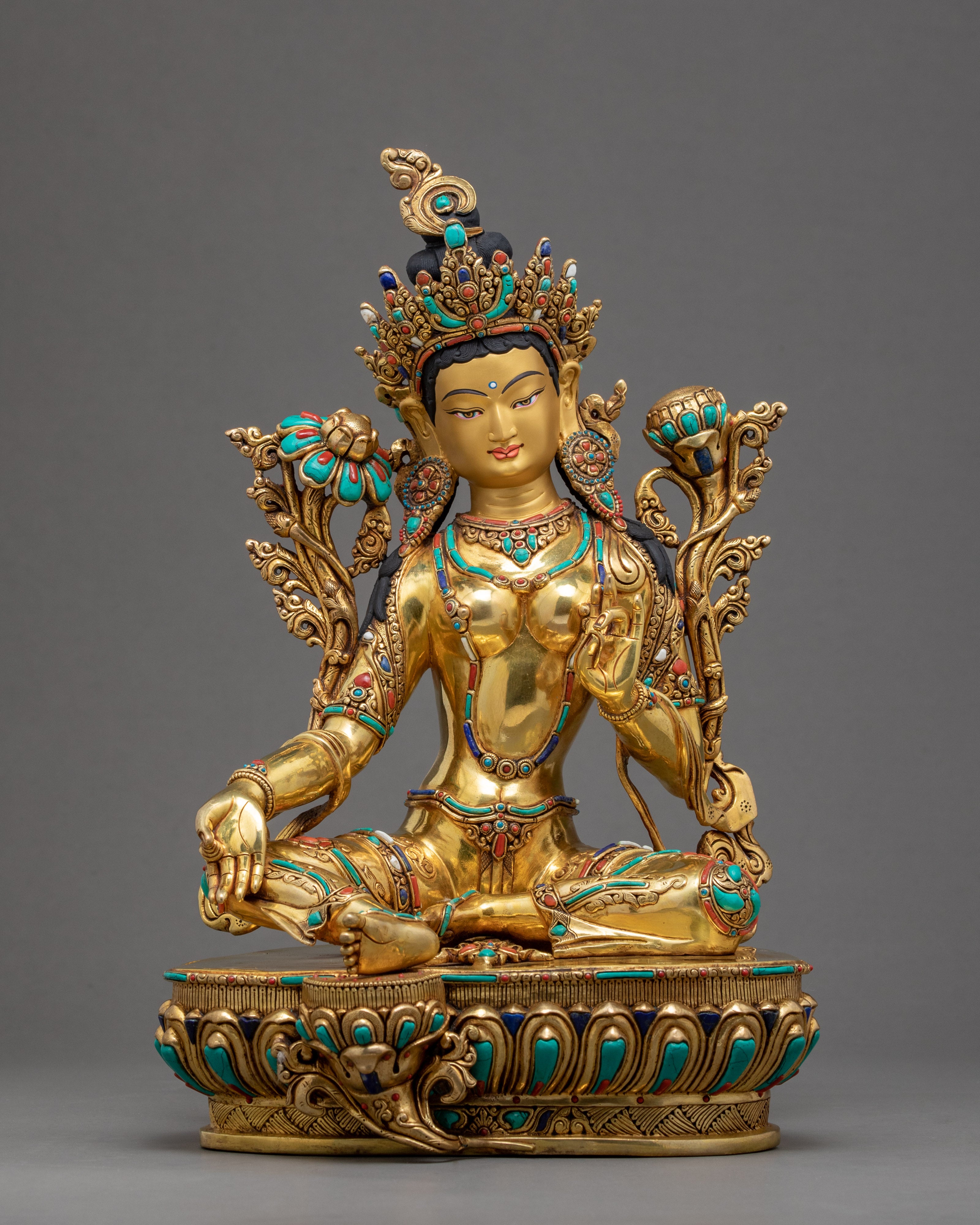 Deity Green Tara Statue