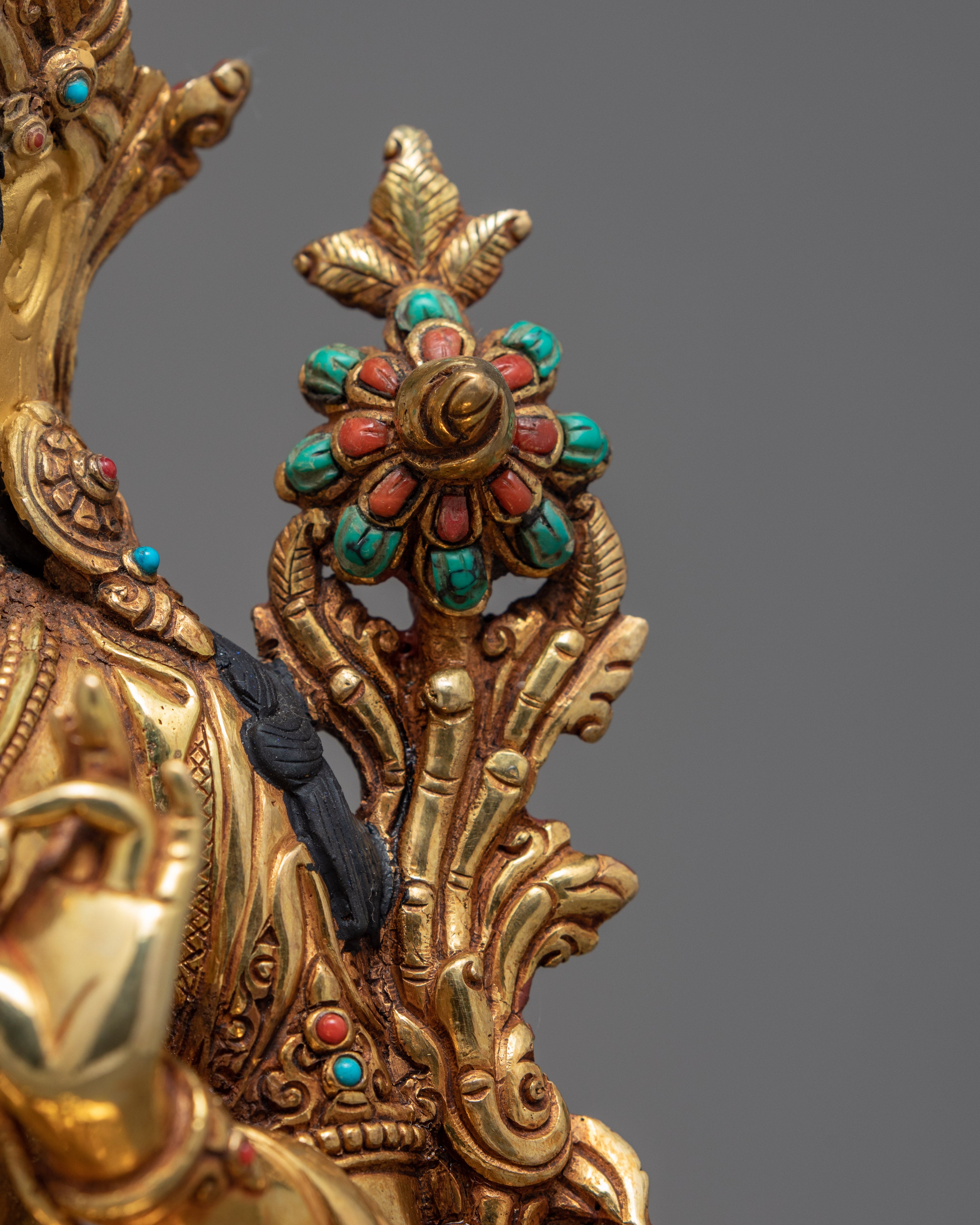 Green Tara Statue | Enlightened Female Buddha | Buddhist Deity