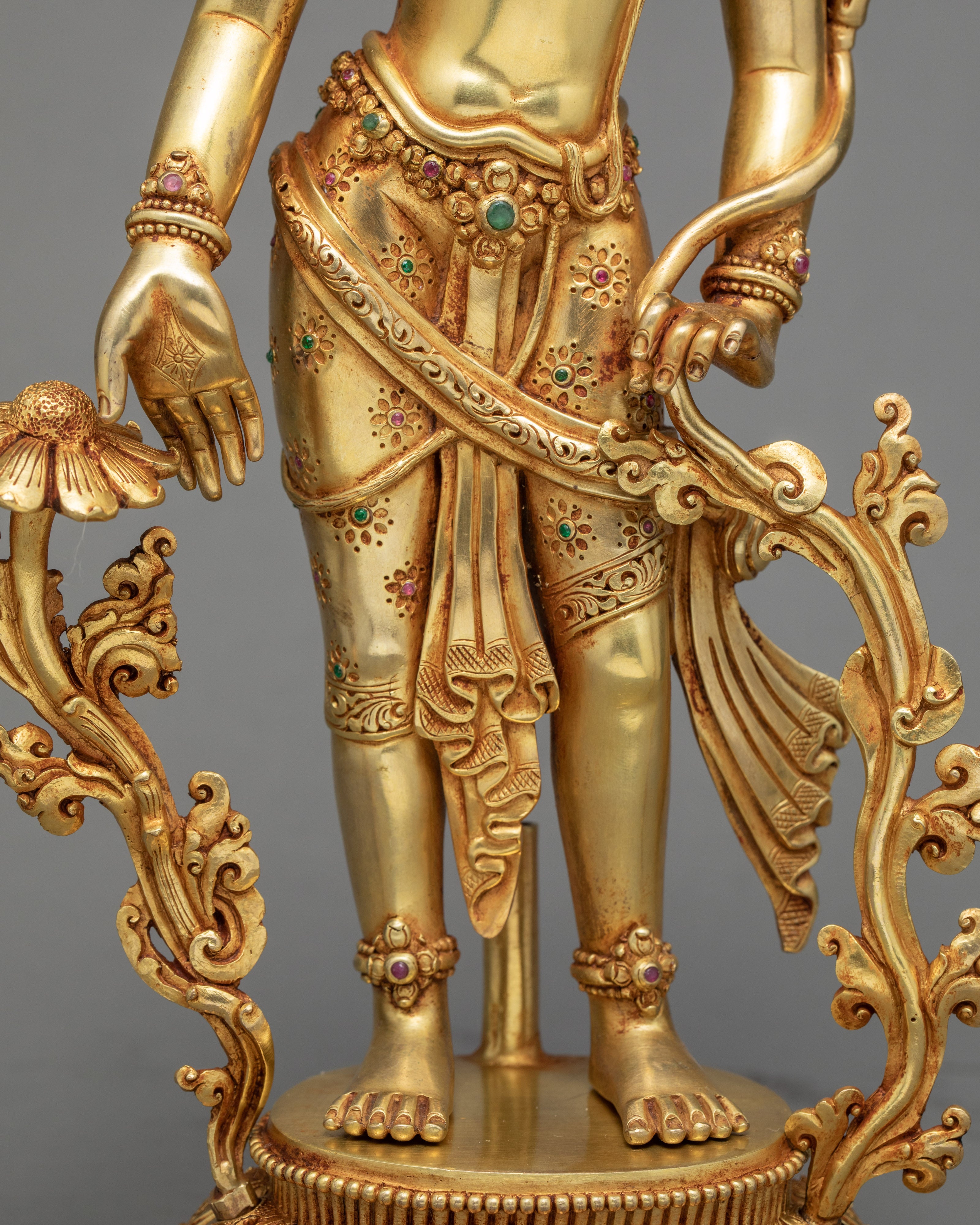 Padmapani Statue | Tibetan Standing Avalokiteshvara Sculpture