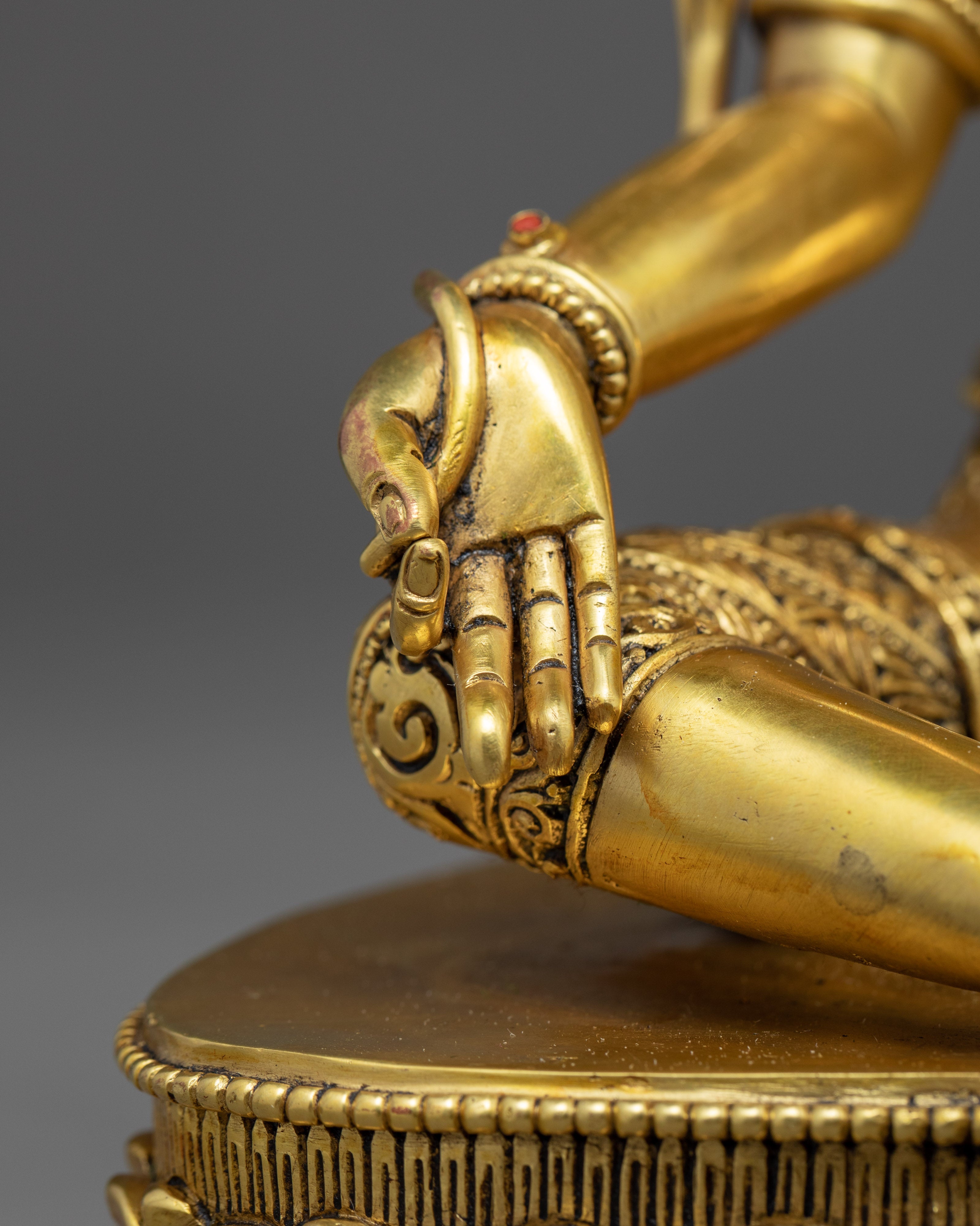 Green Tara Buddha Sculpture | Finely Hand Carved Buddhist Statue