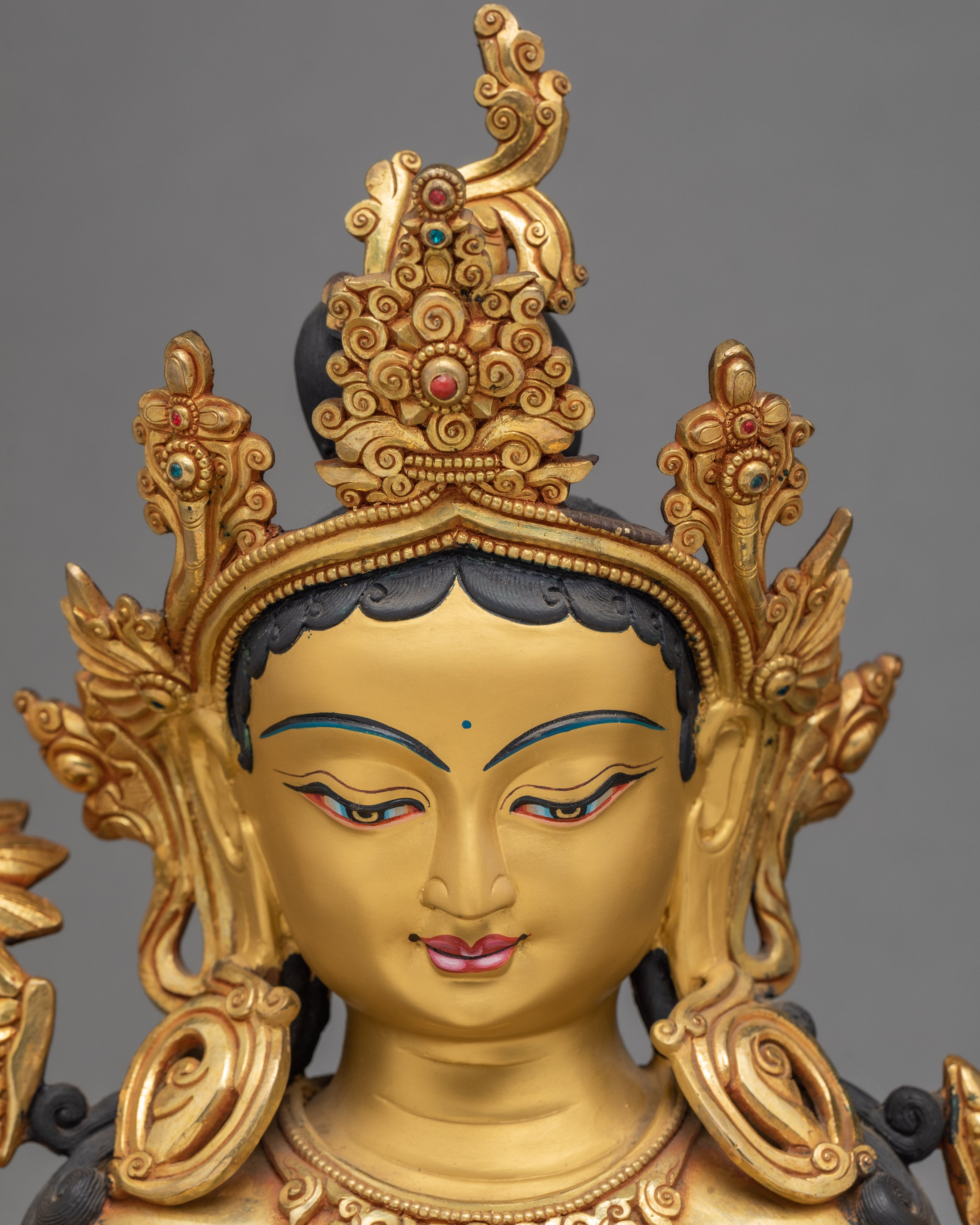 Green Tara Statue | Tara The Protector Mother | Himalayan Buddhist Art